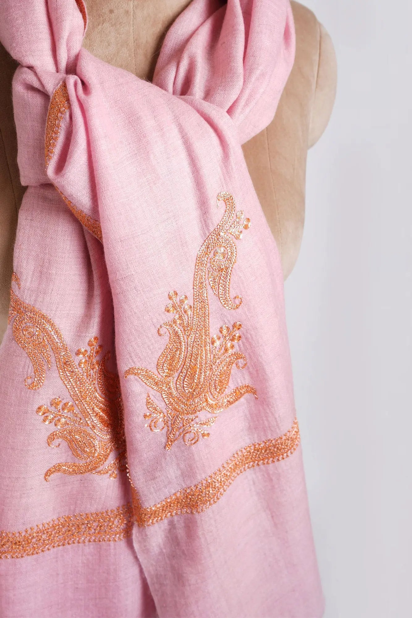 Kashmiri Tilla Dozi Pashmina Shawls & Scarves | Shahkaar