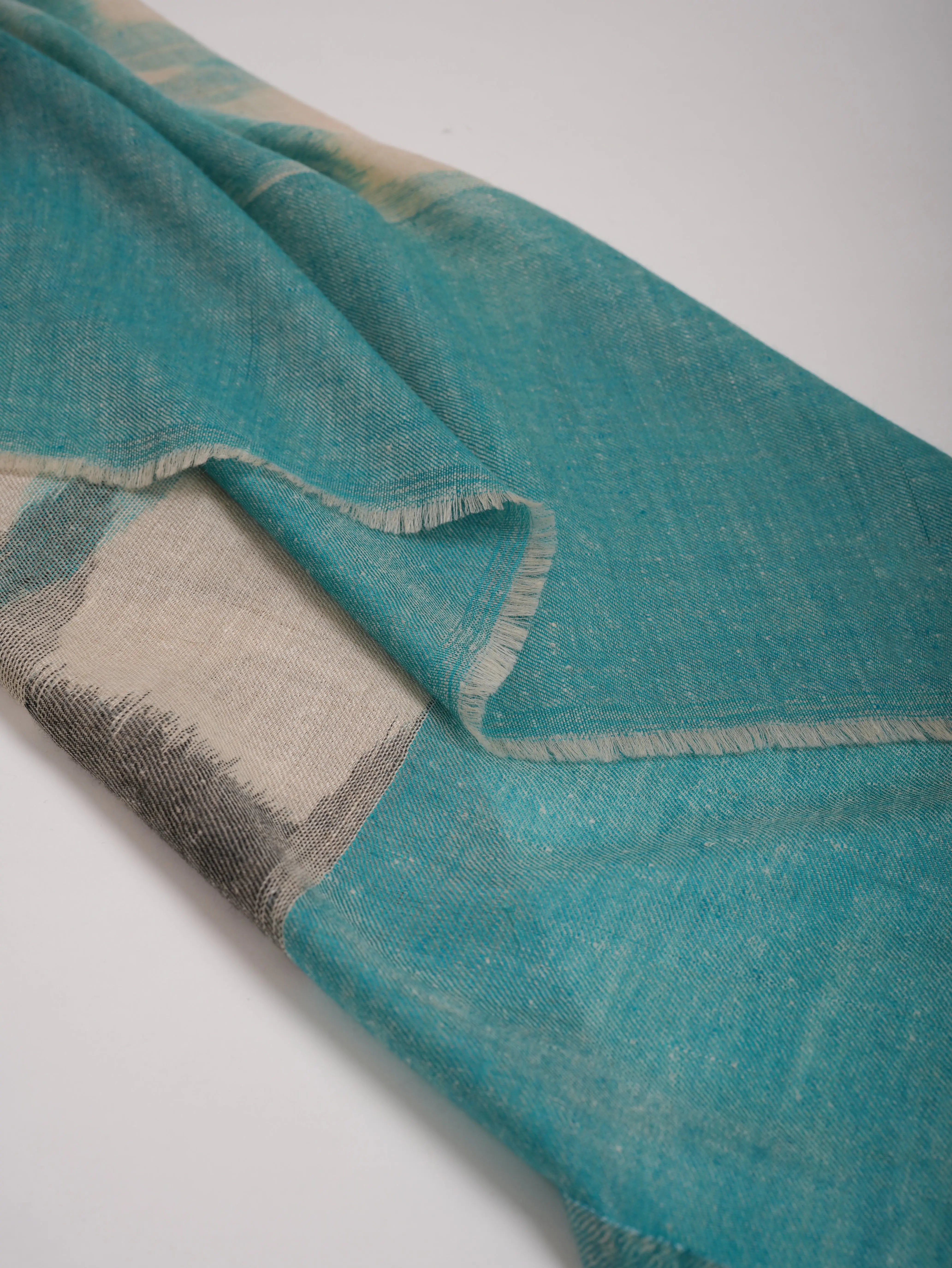 Artic Blue Handwoven Pashmina Shawl Shahkaar