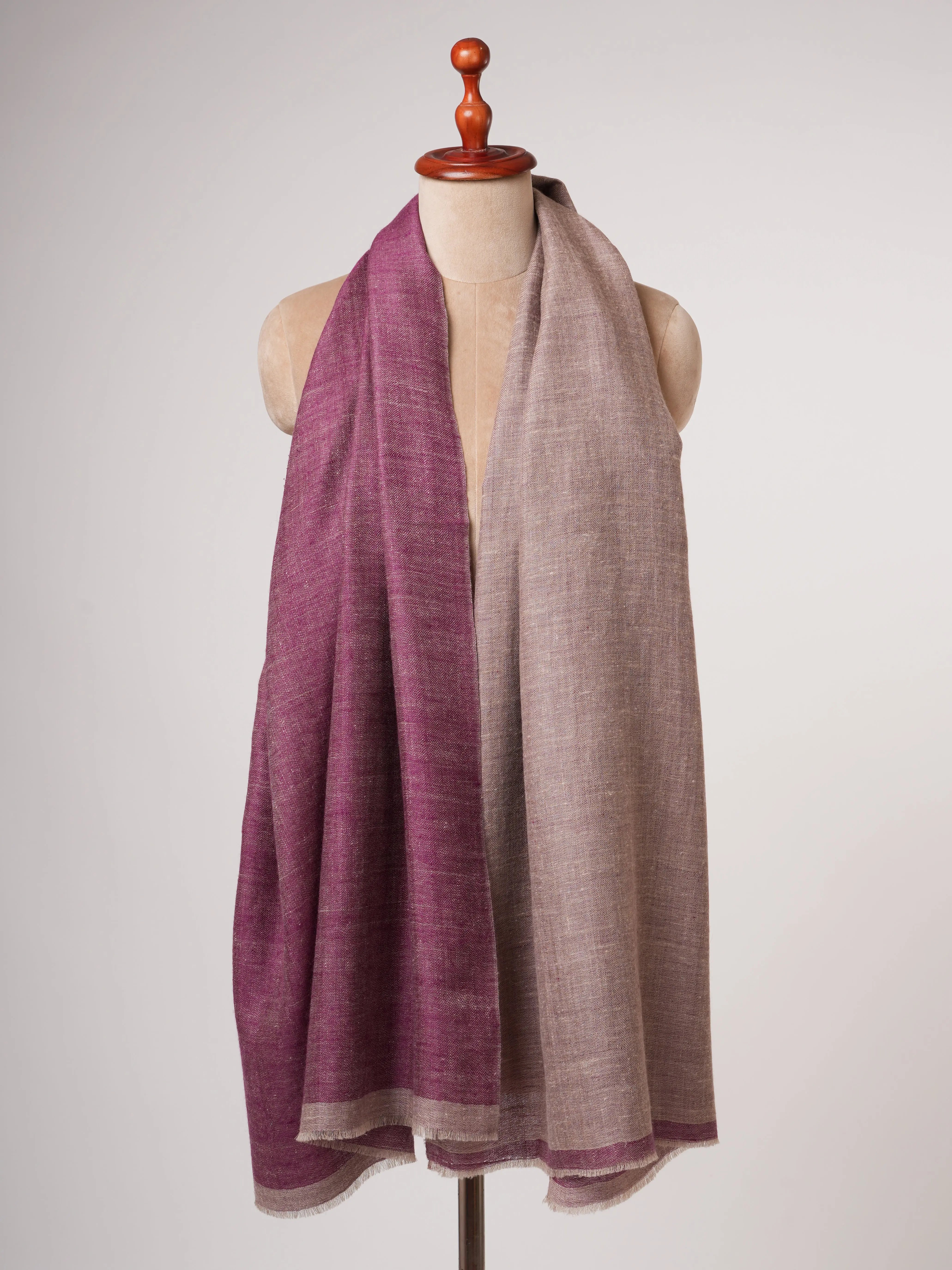 Baby Soft Cashmere Stole in Shade Color – Lightweight & Luxurious Shahkaar