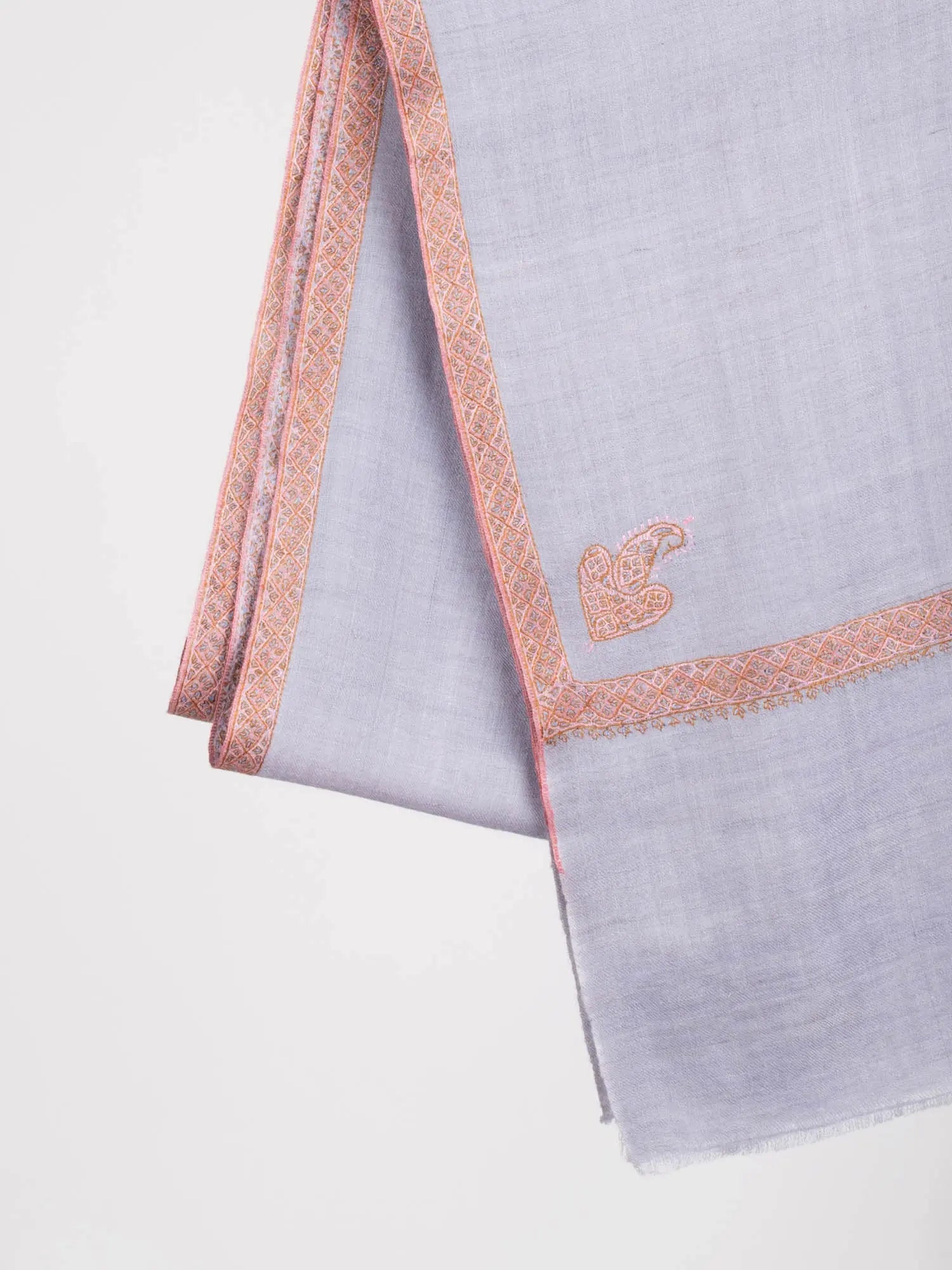 Beautiful Embroidered Cashmere Scarf - OBERLIN Shahkaar