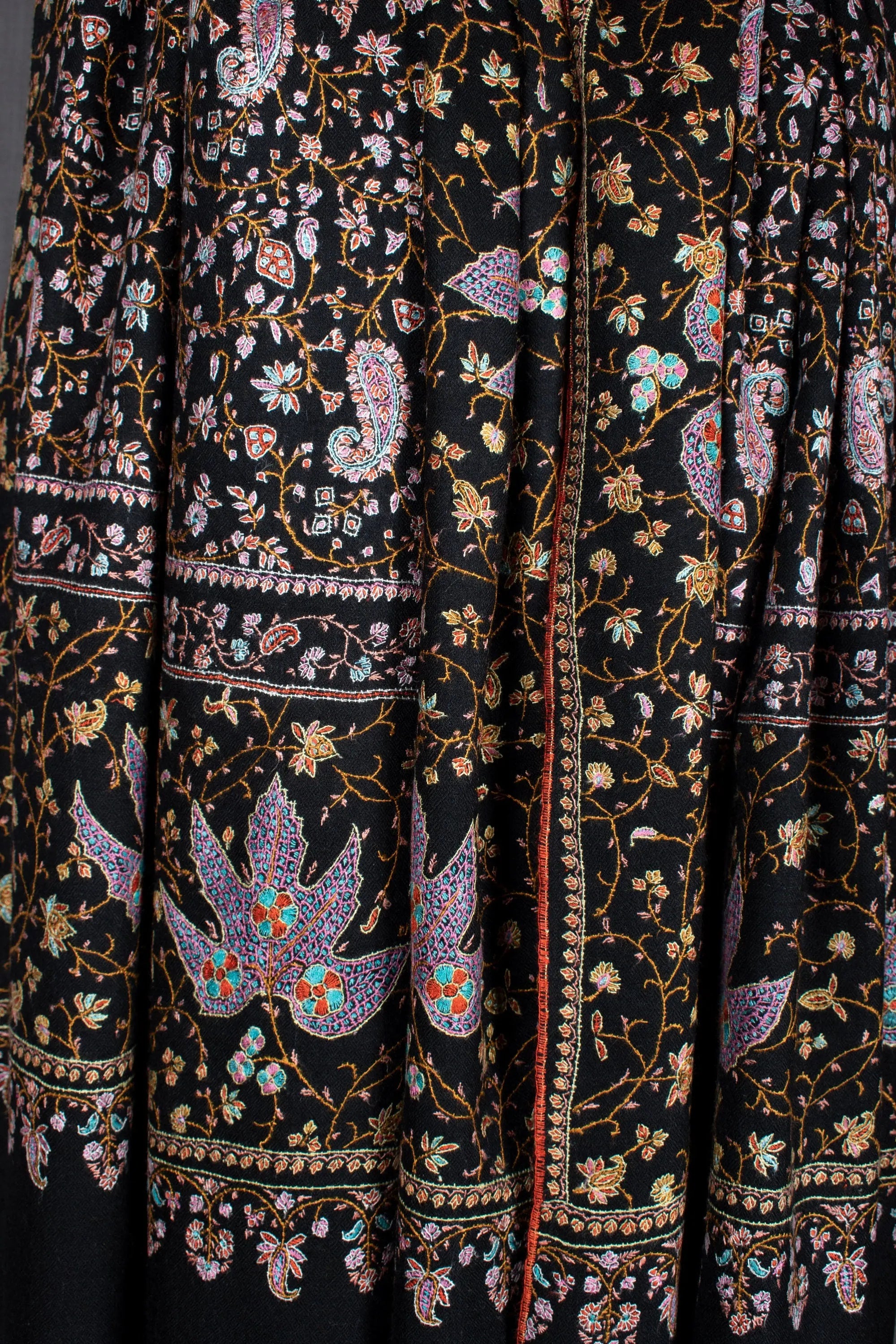 Black Cashmere Scarves, Festival Pashminas Shahkaar