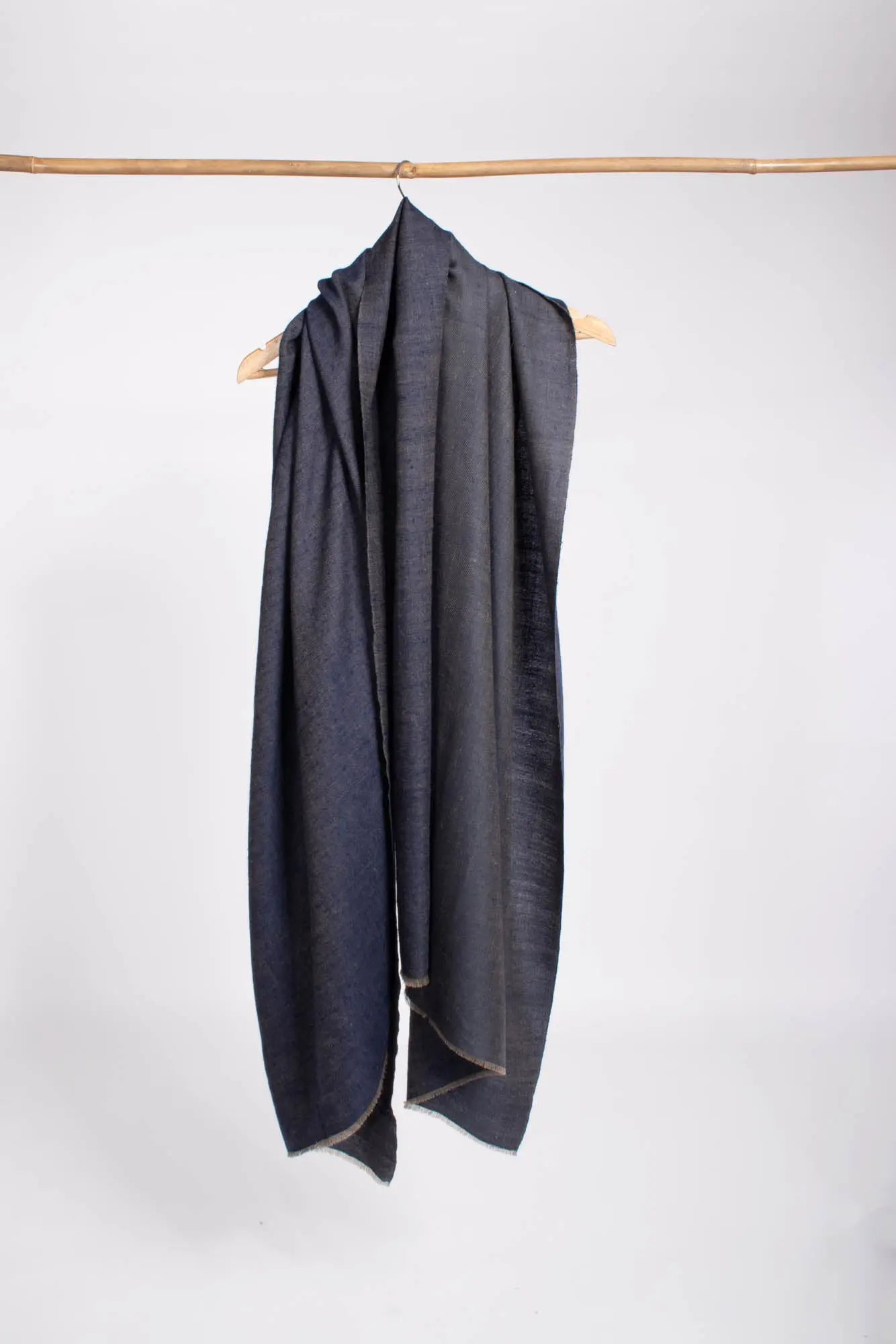 Blue Dual Shade Light Weight Pashmina Shawl - BRAINTREE Shahkaar