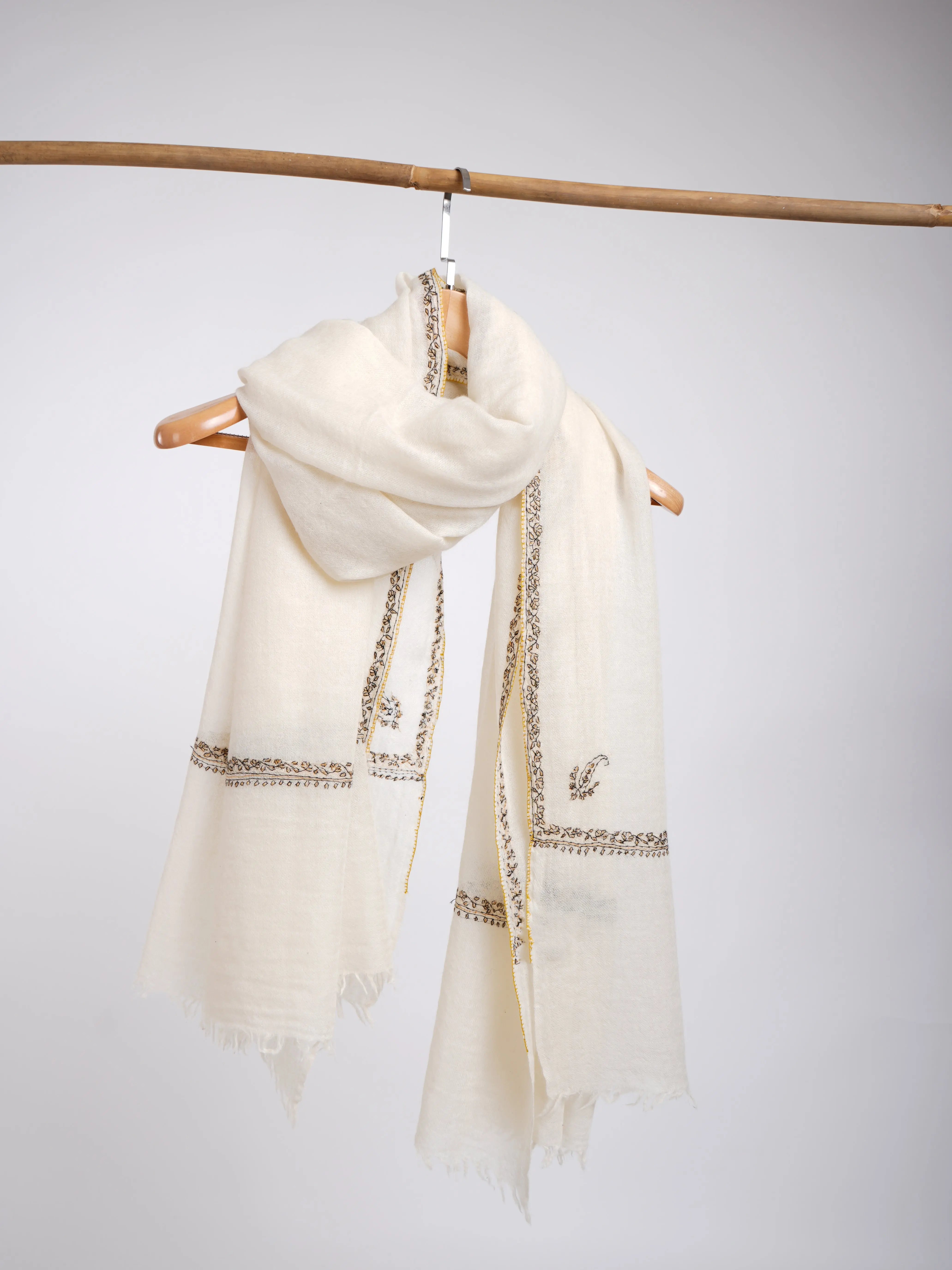 Boiled Wool Hand Embroidered Wrap Shahkaar