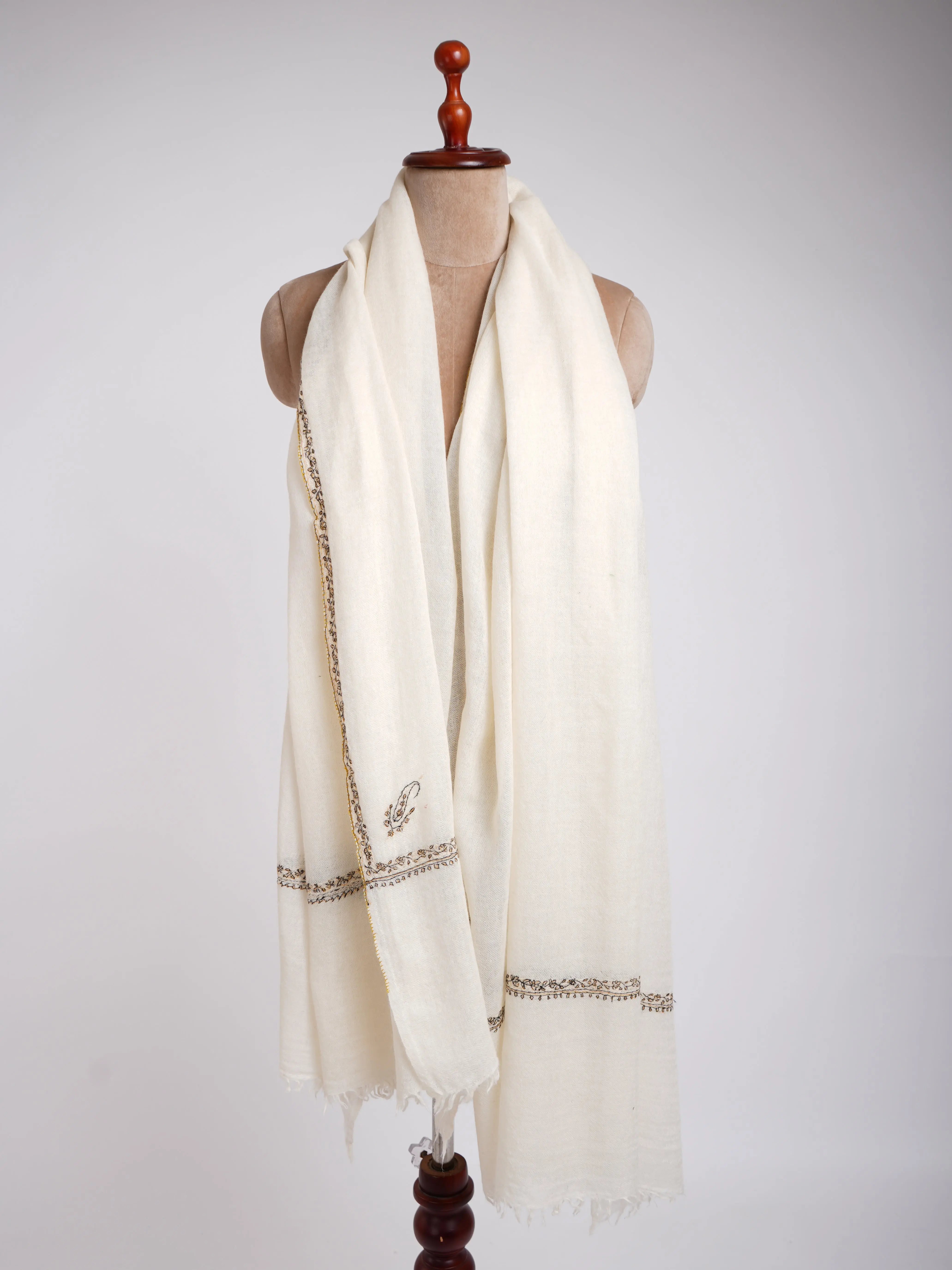Boiled Wool Hand Embroidered Wrap Shahkaar