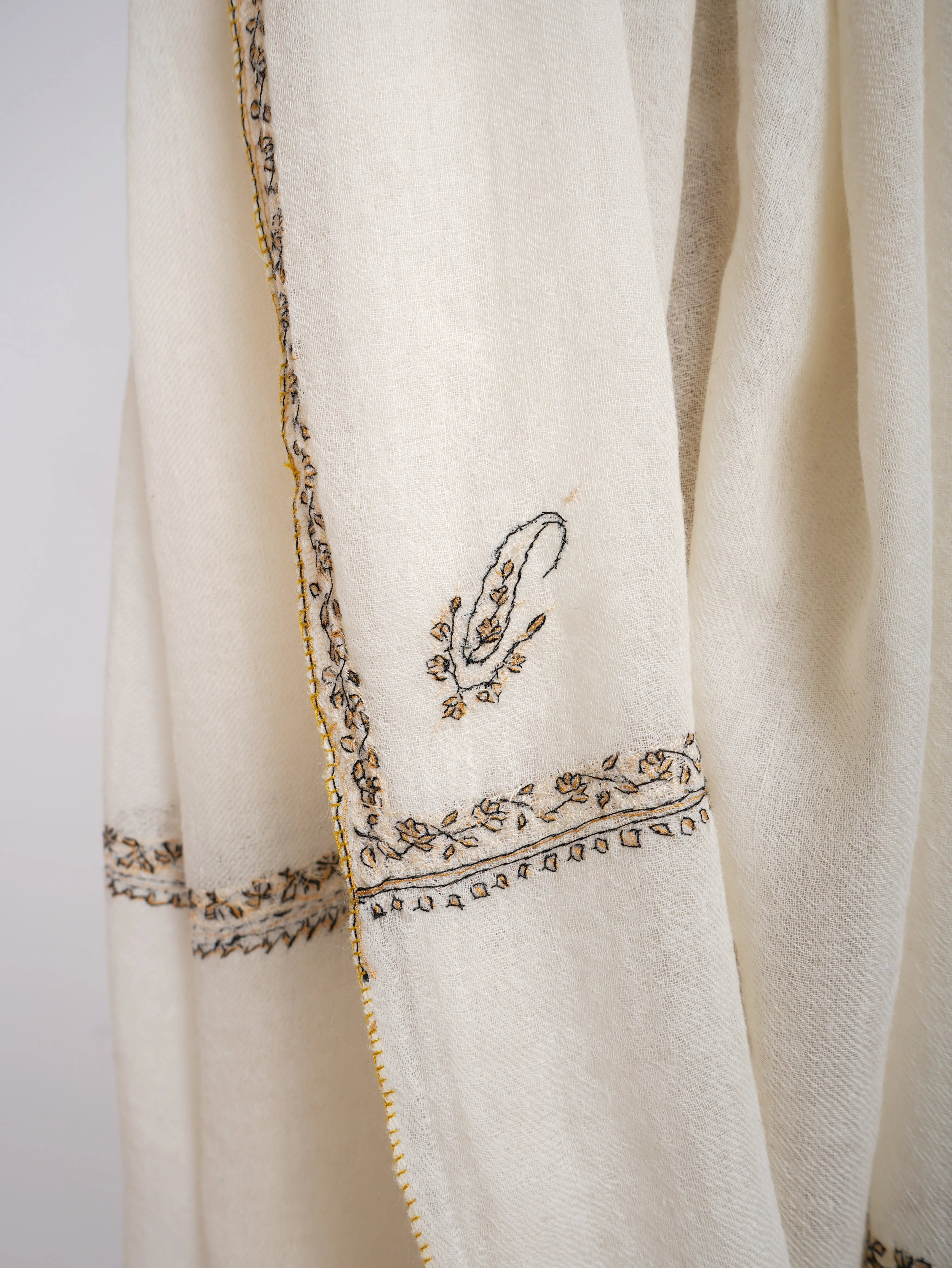 Boiled Wool Hand Embroidered Wrap Shahkaar