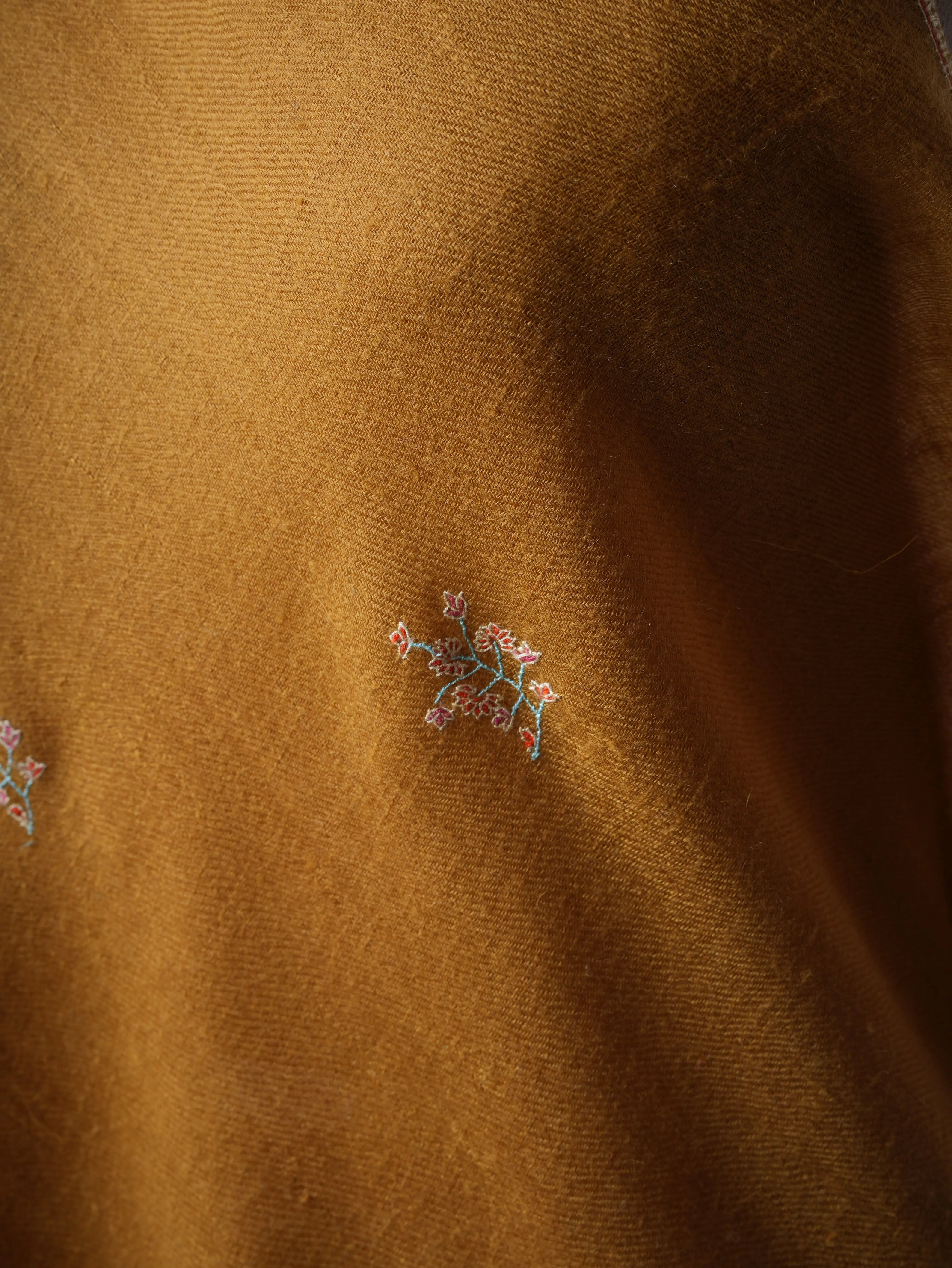 Buteh Embroidered Baby Soft Cashmere Scarf – Handcrafted Luxury from Kashmir Shahkaar