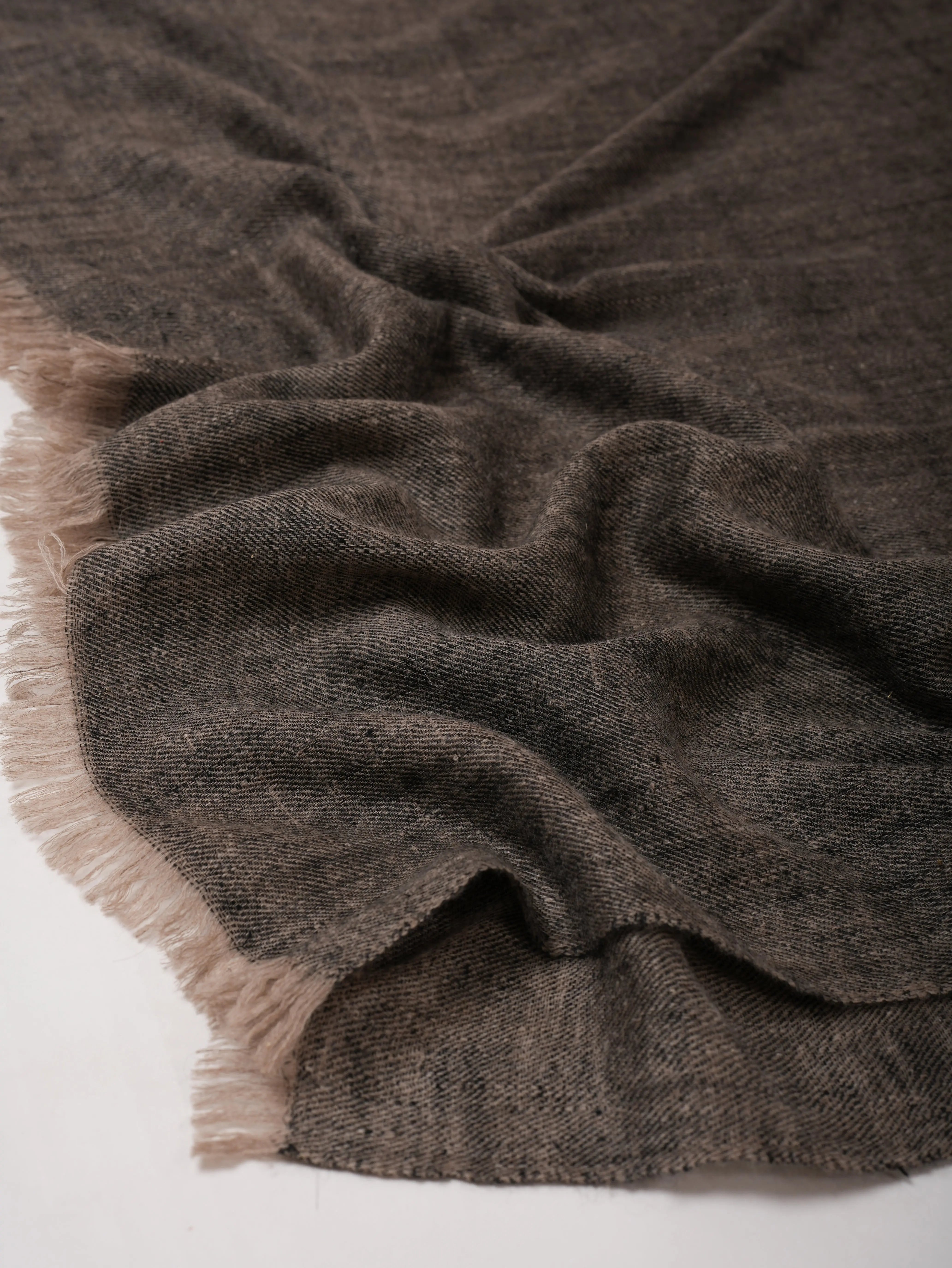 Carbon Black Handwoven Handspun Baby Soft Pashmina Shawl – Pure Luxury Shahkaar