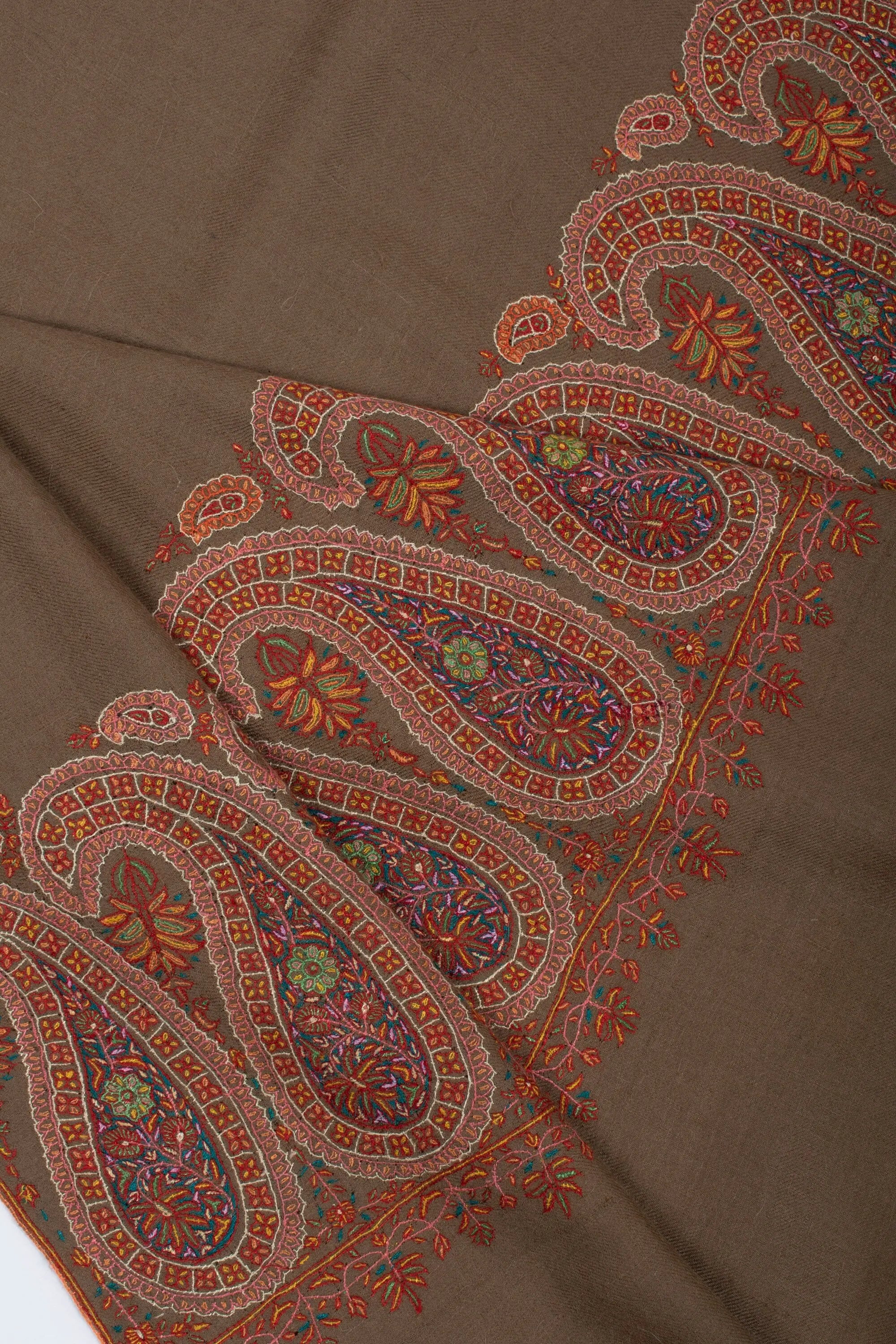 Classic Shawls, Bridesmaid Shawl, Cashmere Shawl, Boho Shawls, Kashmir Pashmina, Heritage Scarves, 40x80" - GHARBI Shahkaar