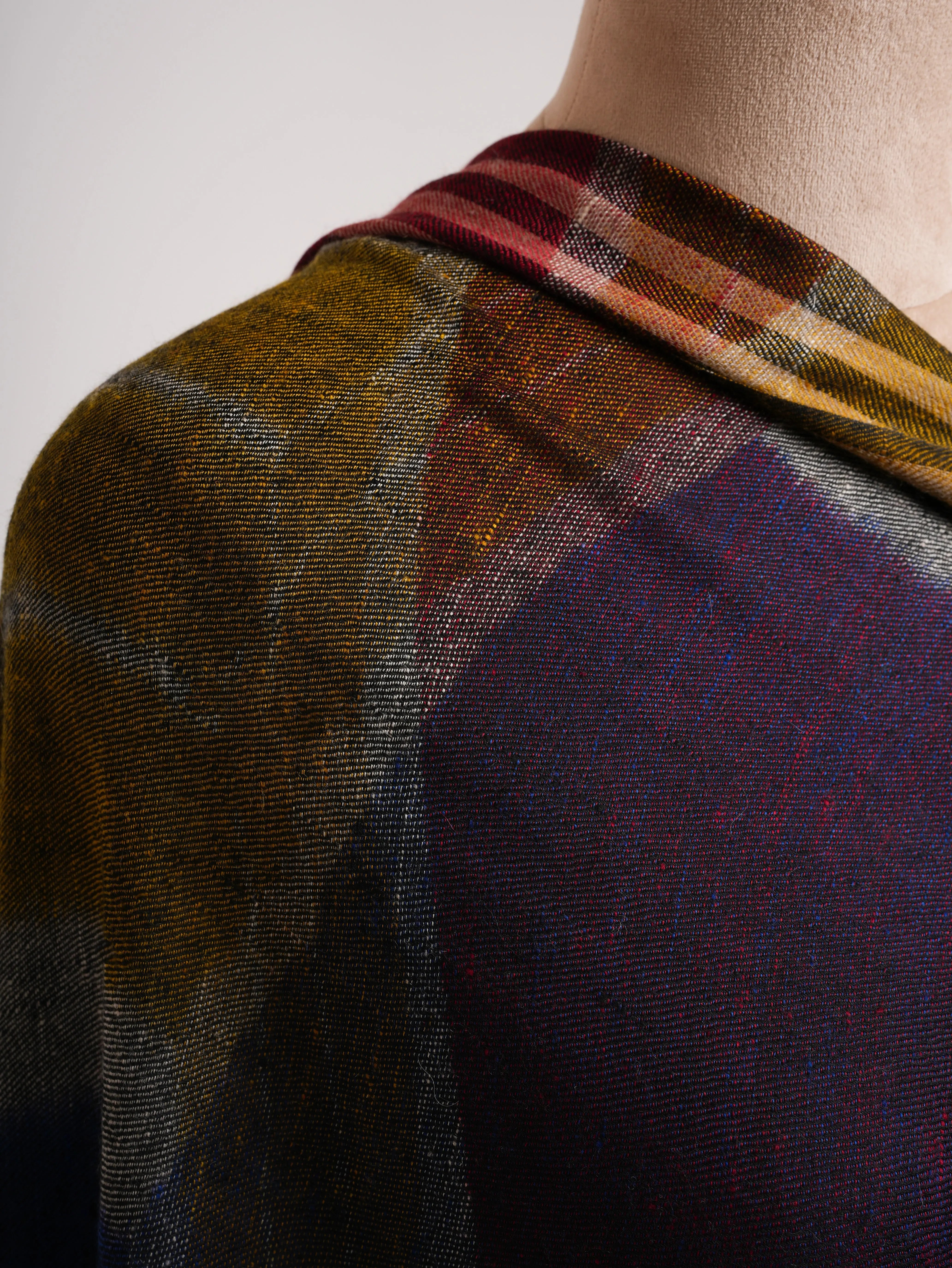 Contemporary Featherlight Handwoven Pashmina Shawl Shahkaar