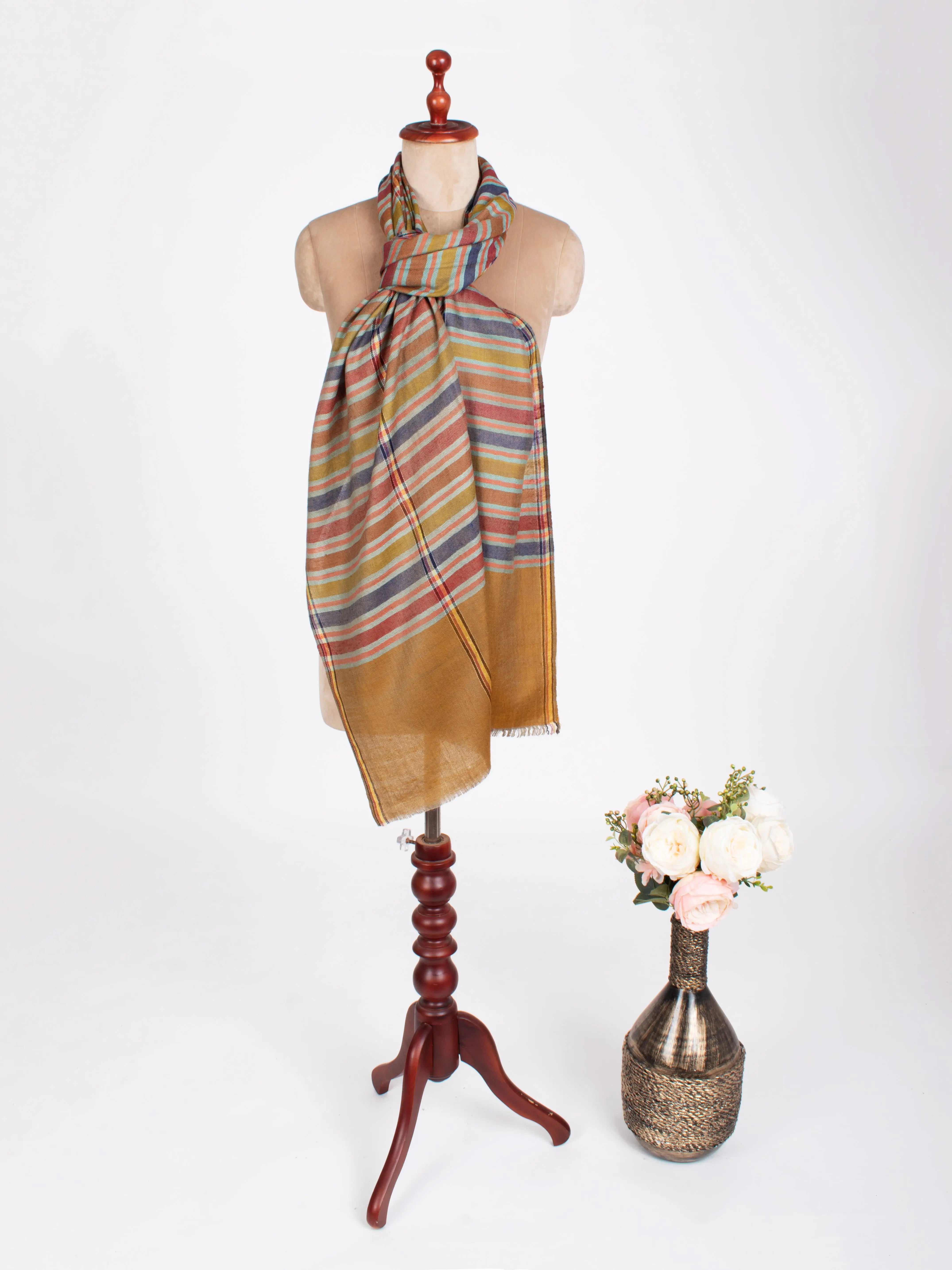 Contemporary Festival Wear Cashmere Scarf Shahkaar