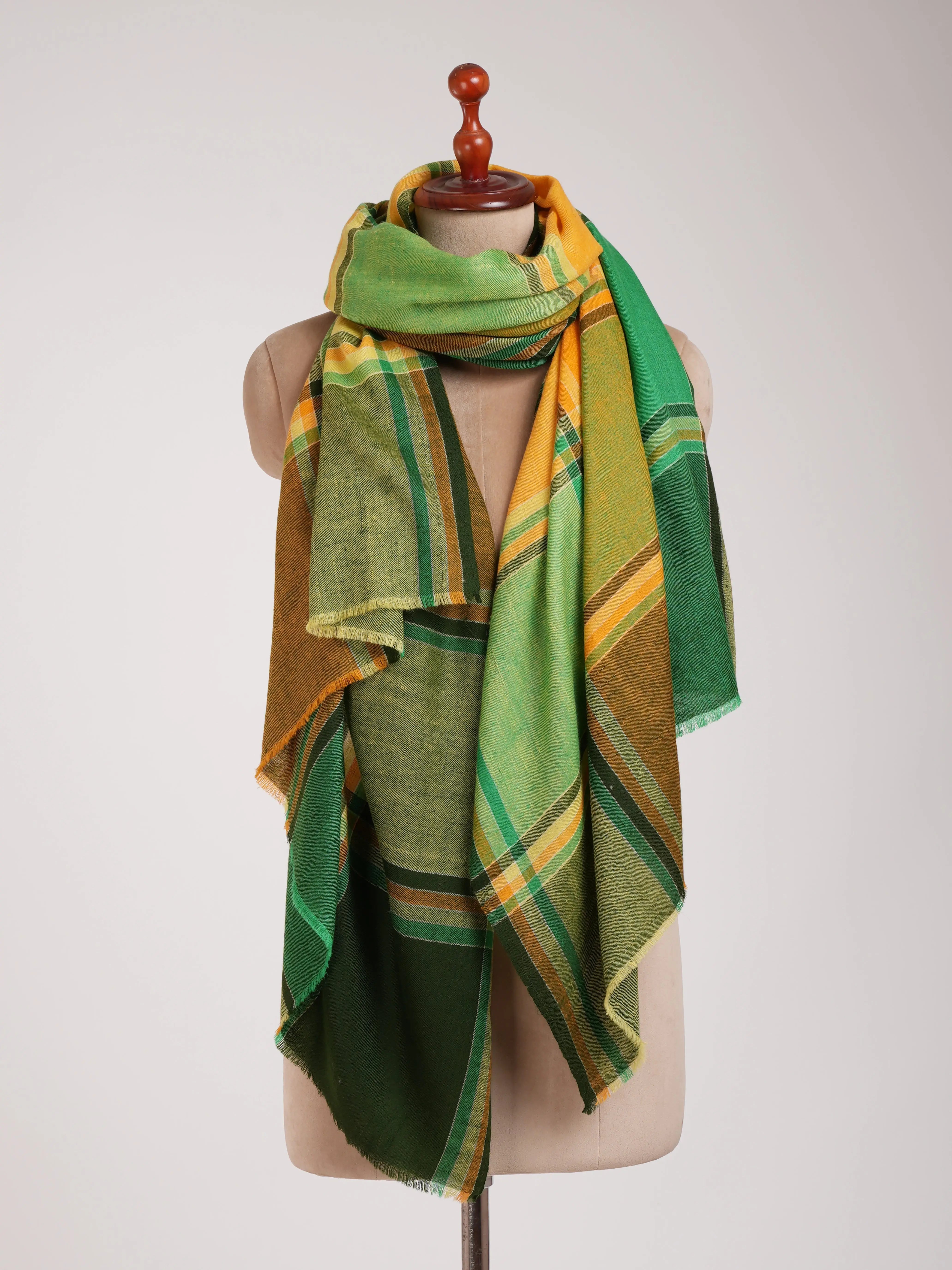 Contemporary Handwoven Original Pashmina Shawl Shahkaar