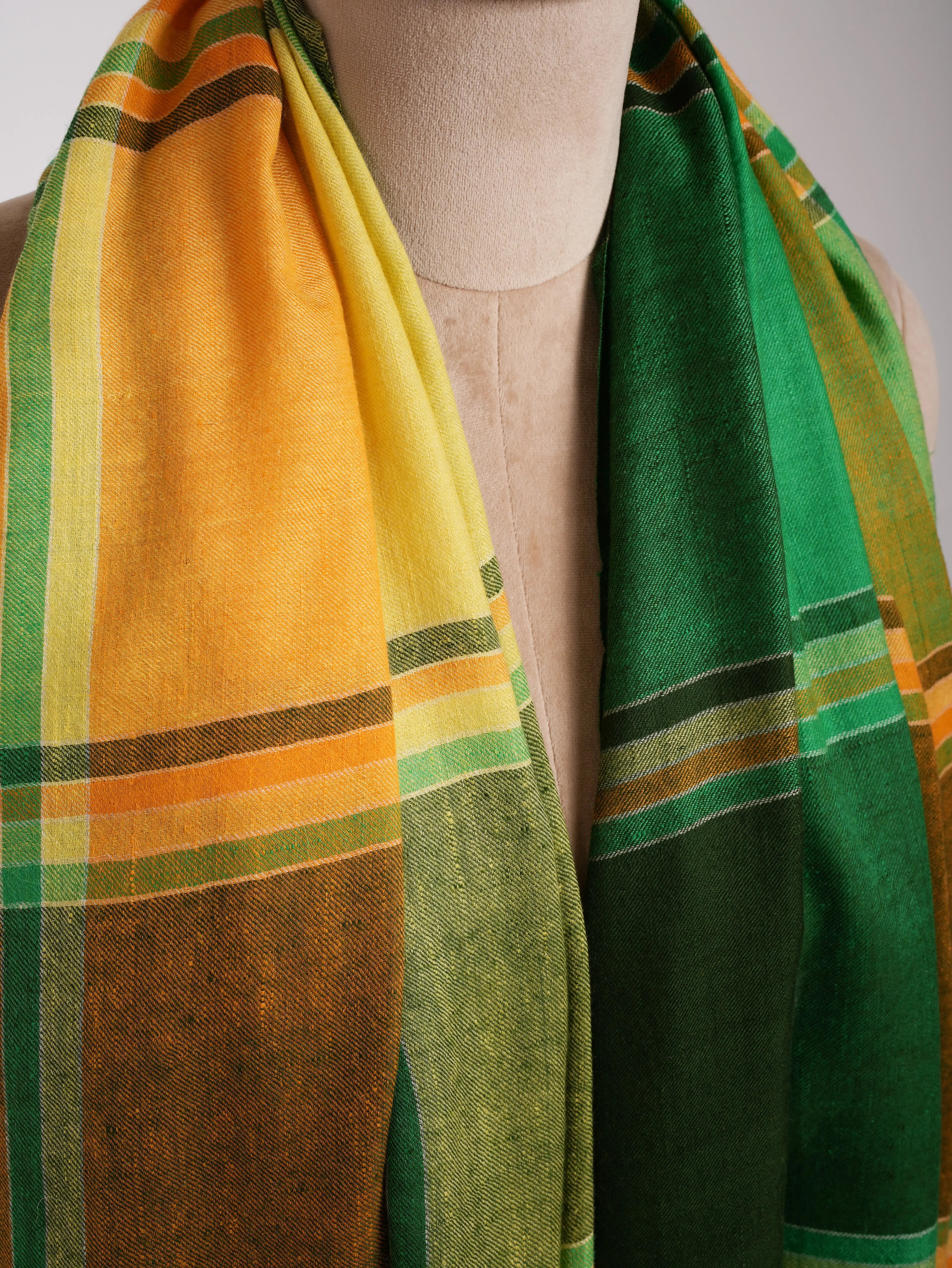Contemporary Handwoven Original Pashmina Shawl Shahkaar