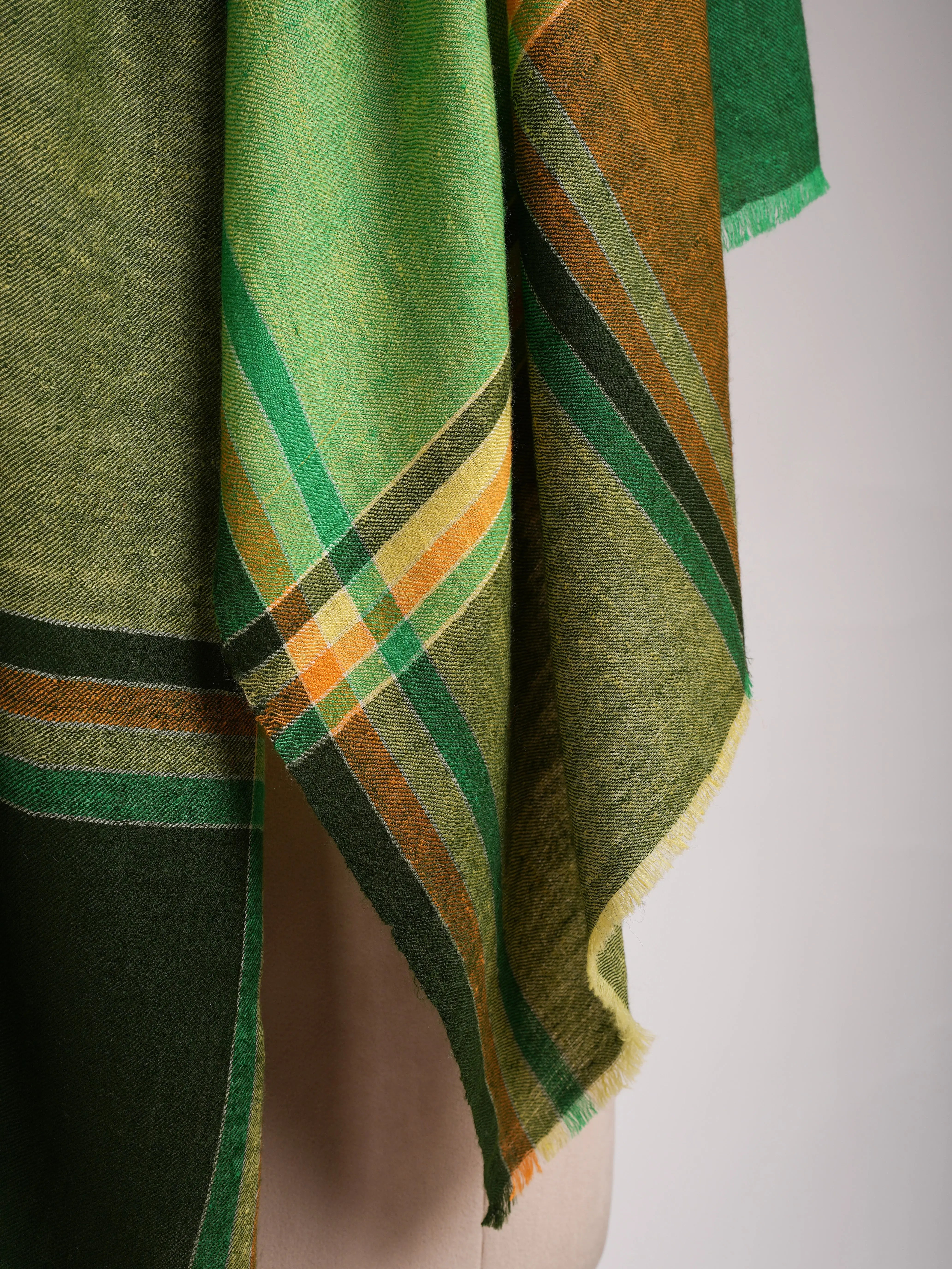 Contemporary Handwoven Original Pashmina Shawl Shahkaar
