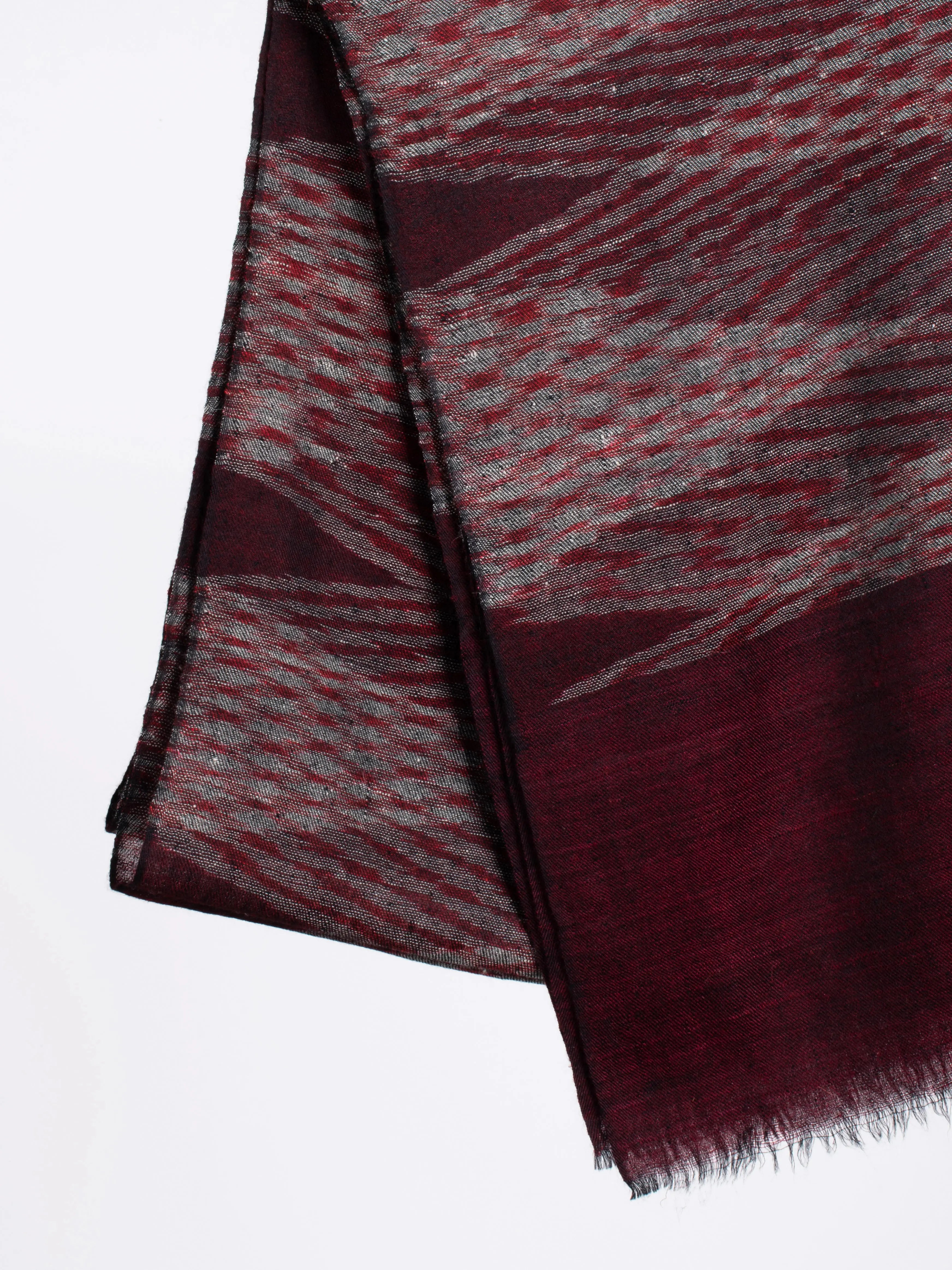 Contemporary Ikat Cashmere Scarf Shahkaar