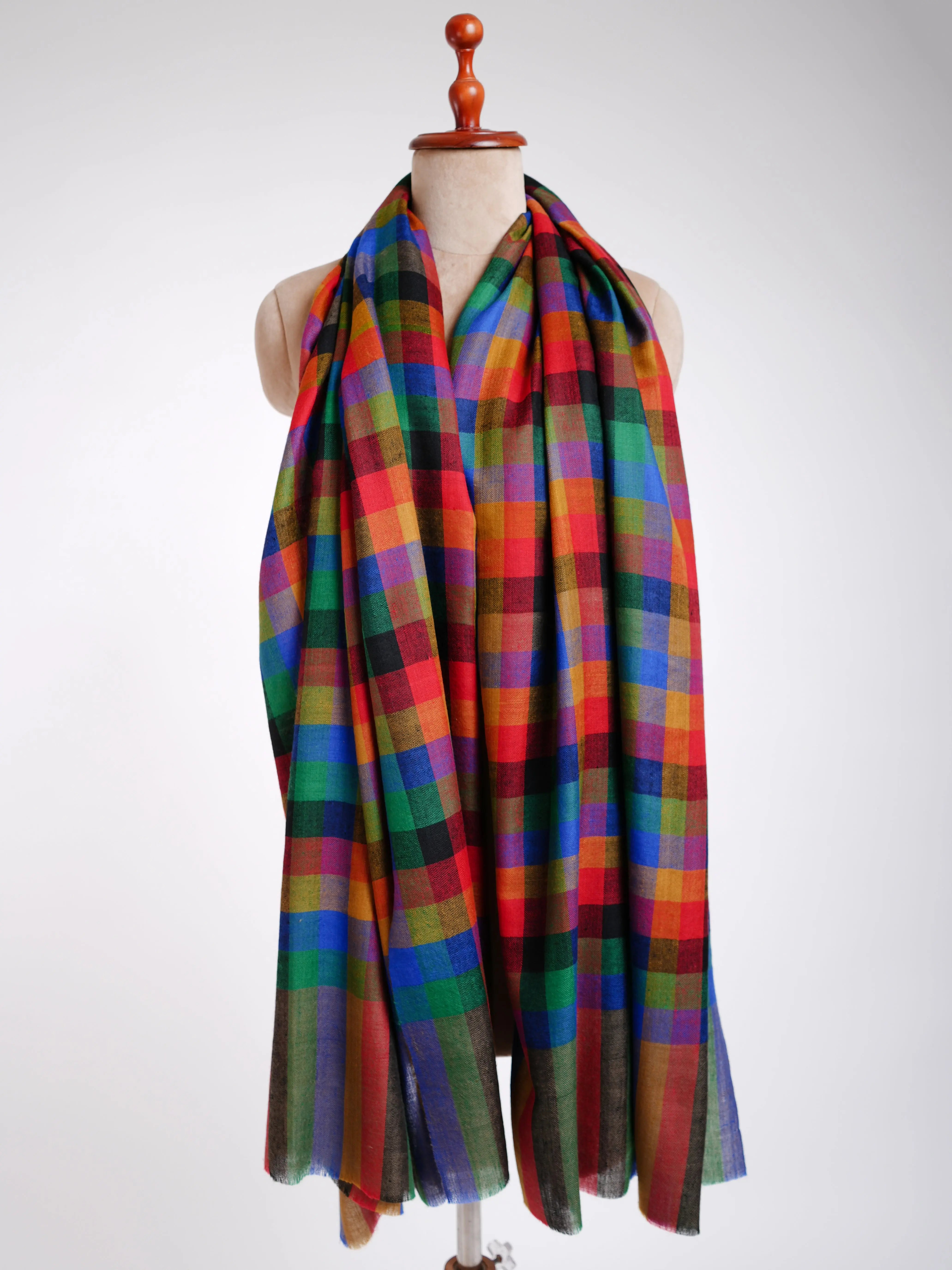 Contemporary Multicolor Pashmina Shawl Shahkaar