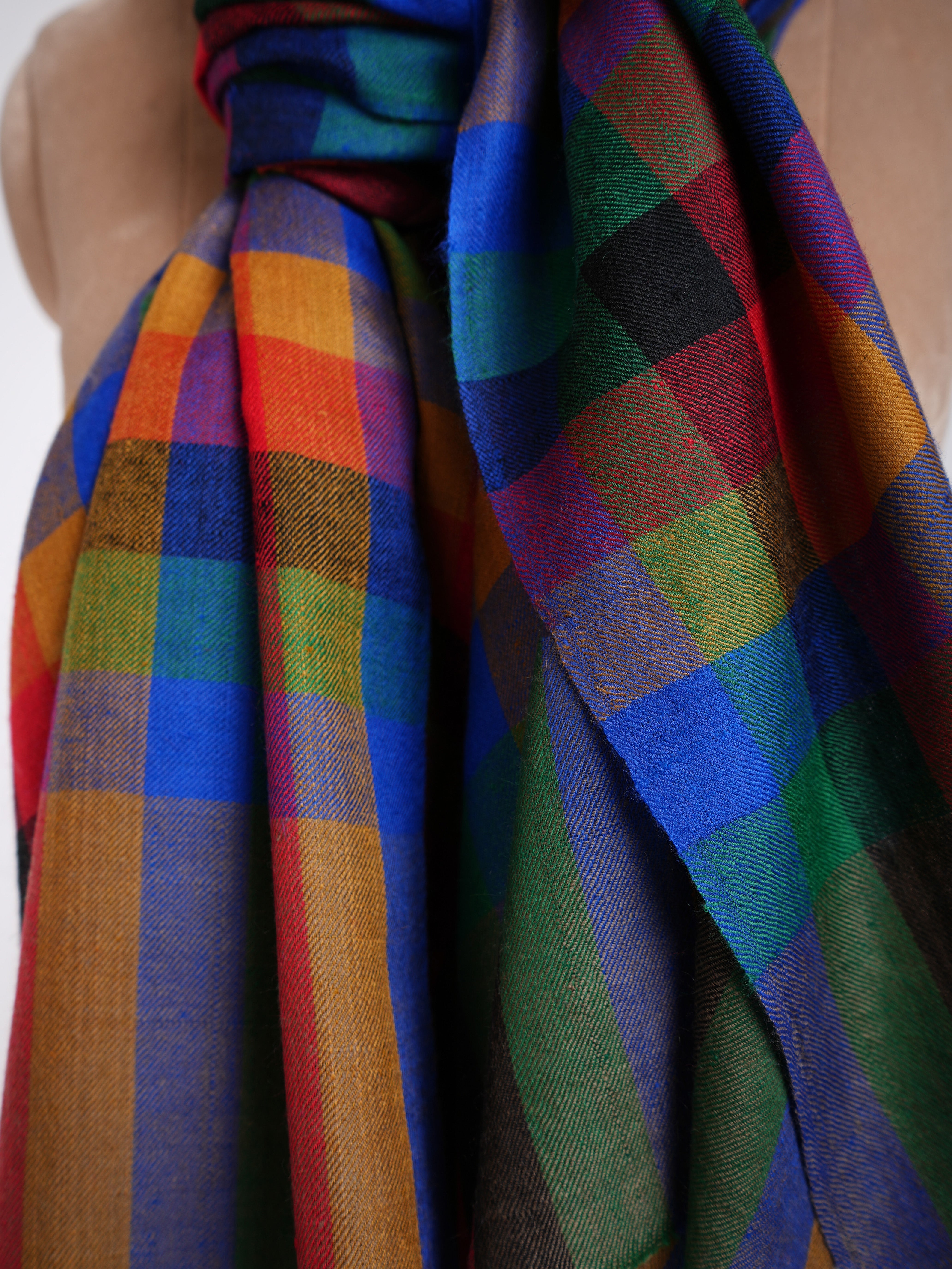 Châle Pashmina multicolore contemporain