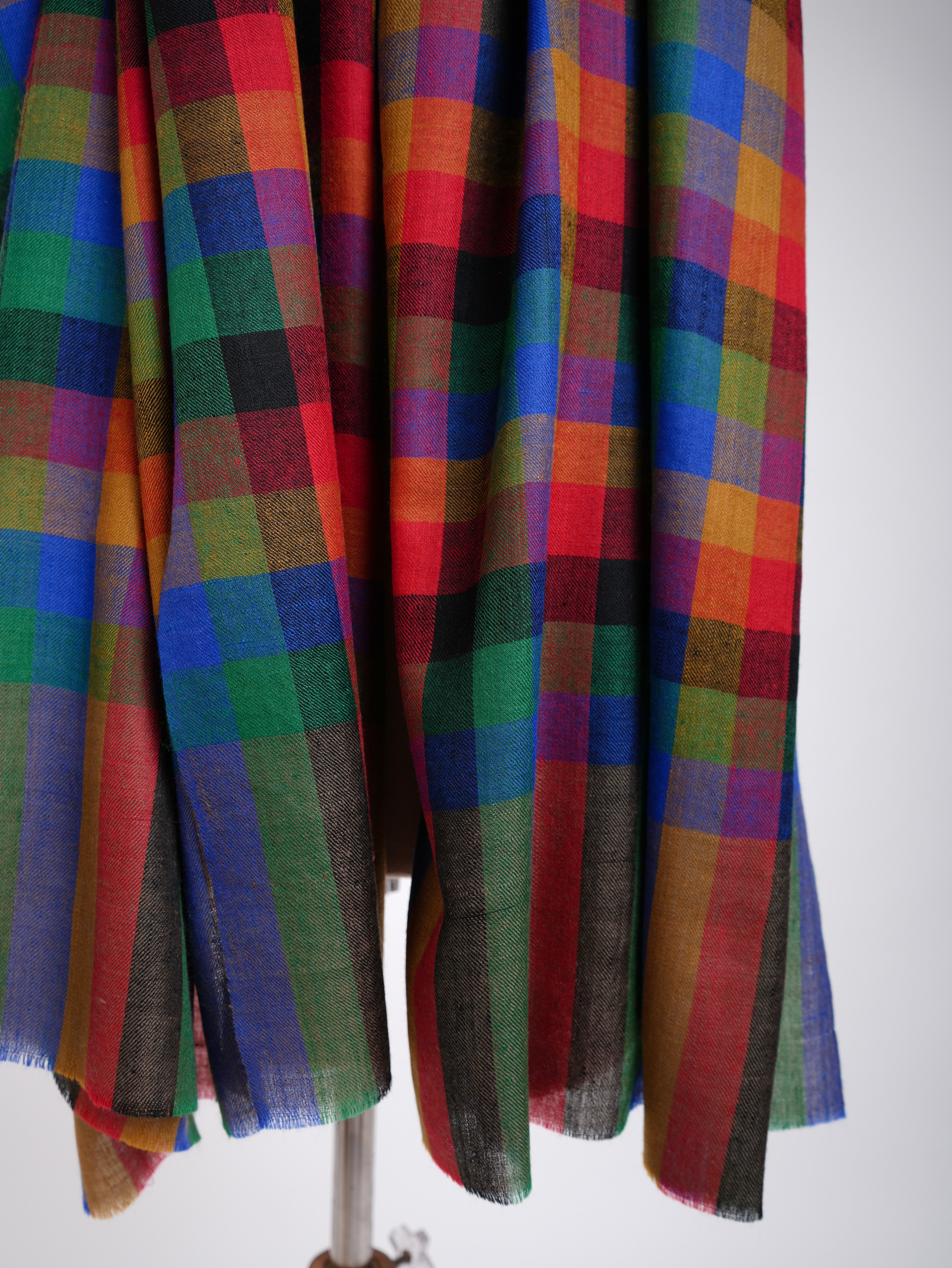 Châle Pashmina multicolore contemporain