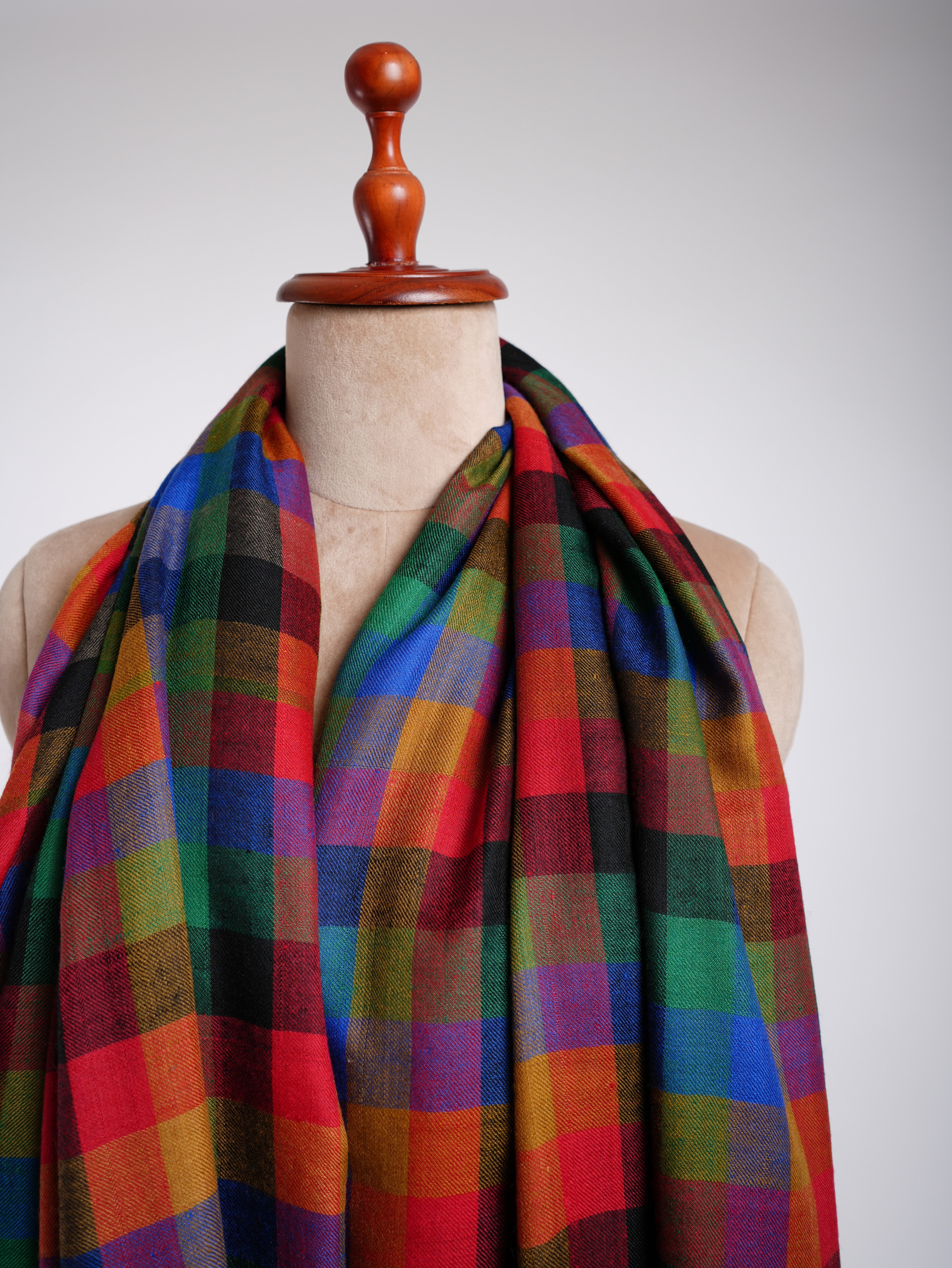 Châle Pashmina multicolore contemporain