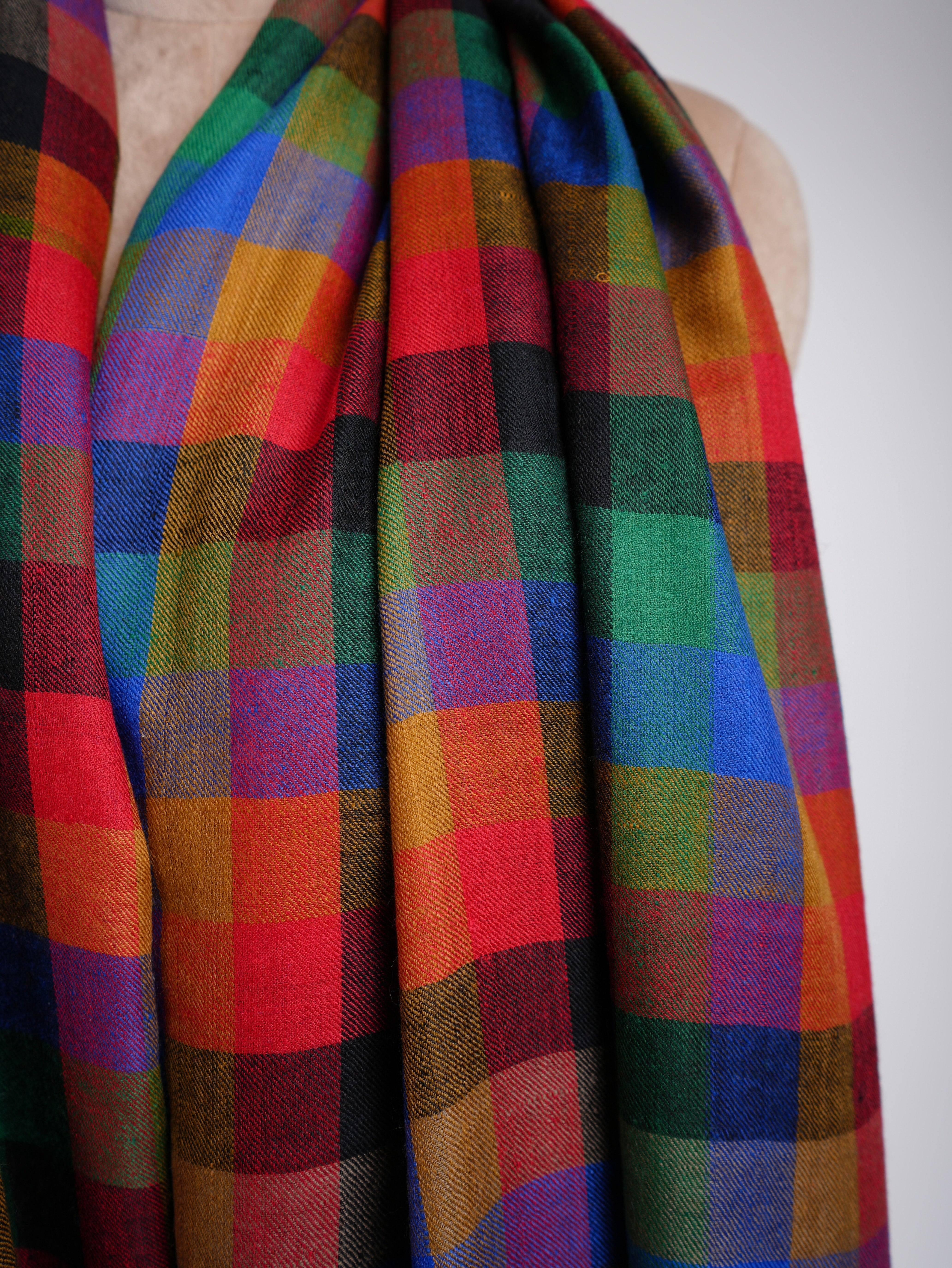 Châle Pashmina multicolore contemporain