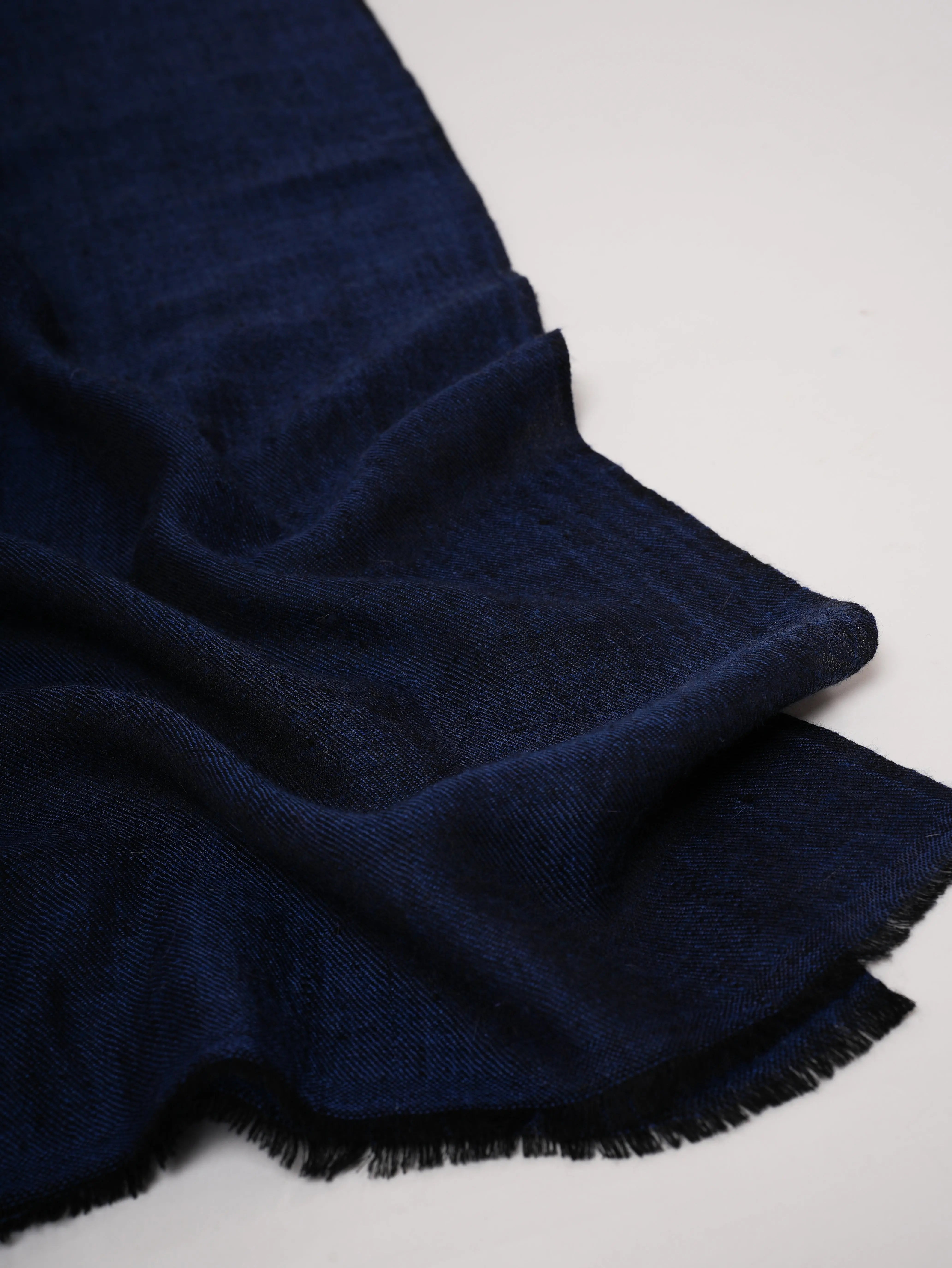 Dark Blue Featherlight Cashmere Scarf – Soft & Luxurious Shahkaar