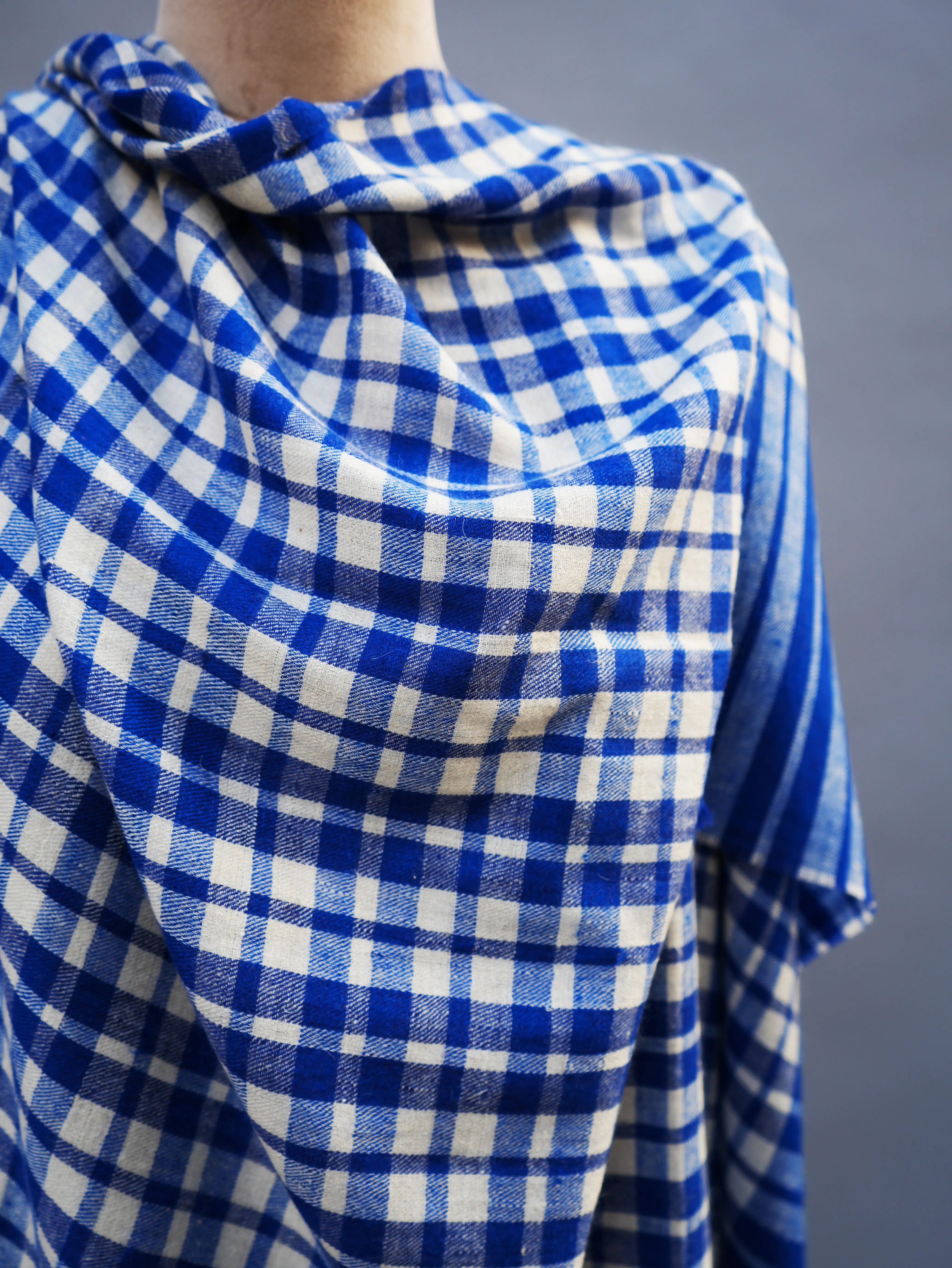 Decent Blue Handwoven Pashmina Shawl Shahkaar