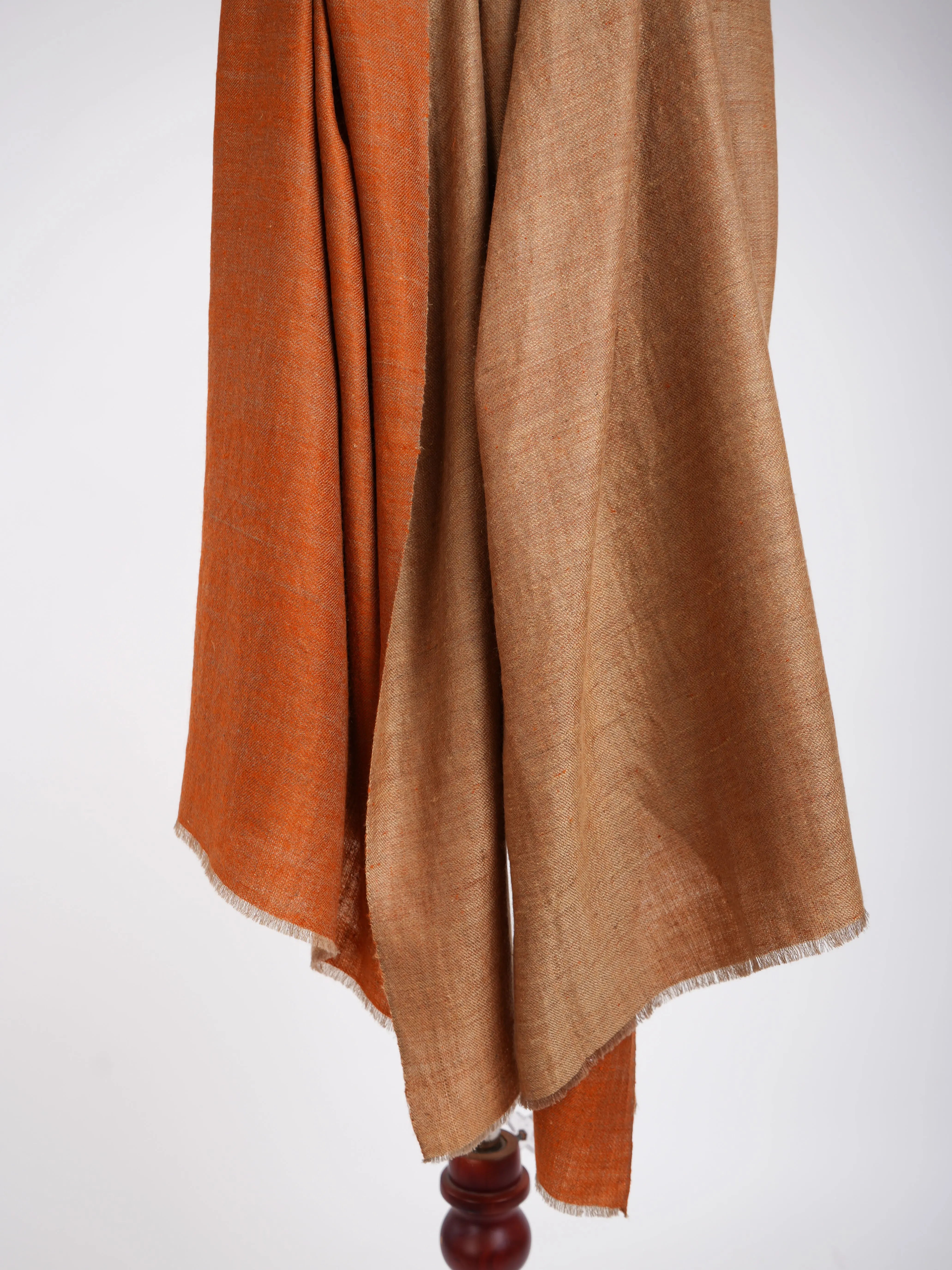 Dorukha Hand Spun Pashmina Shawl Autumn Maple Shahkaar
