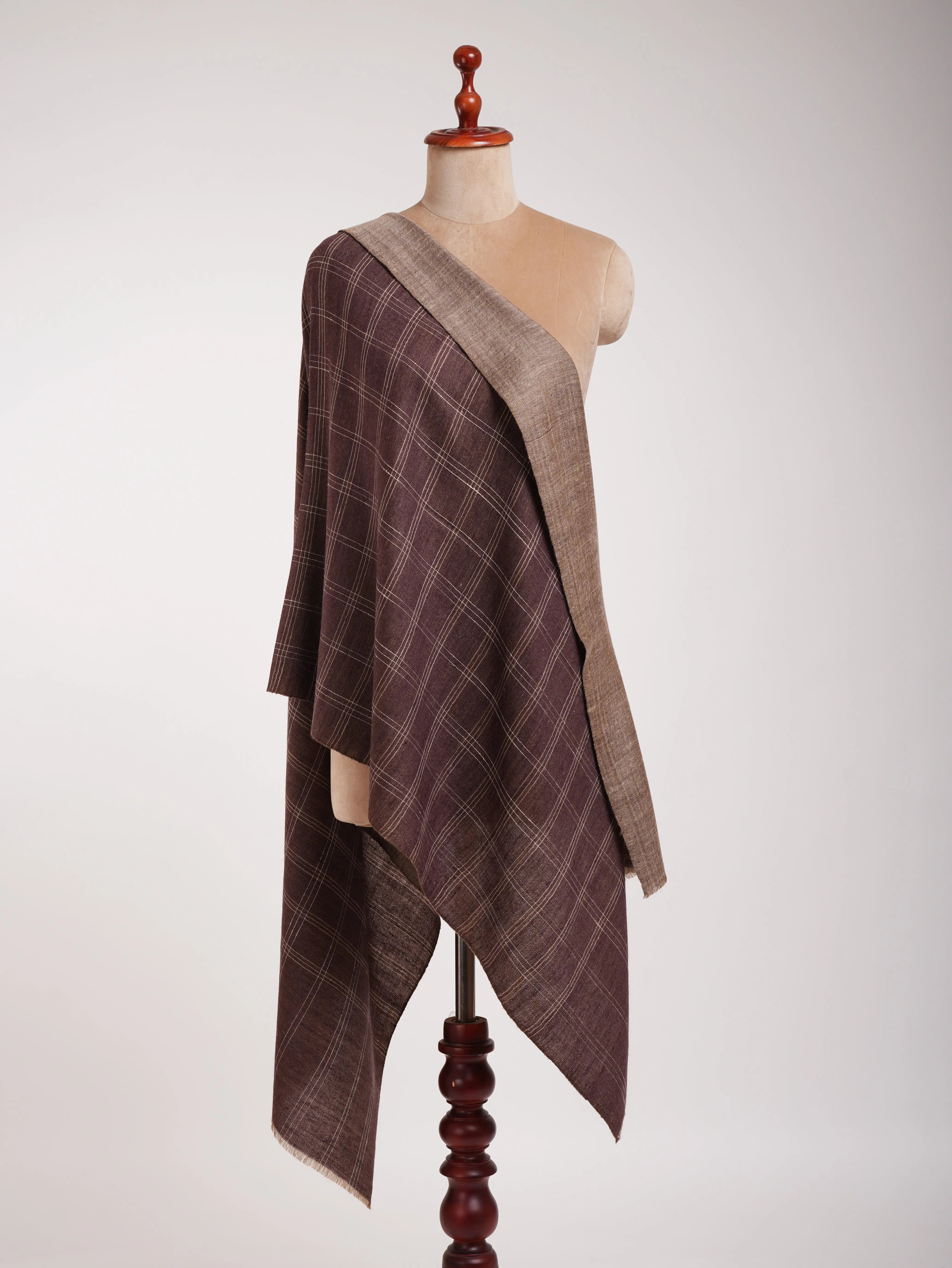 Dorukha Handloomed Indian Cashmere Wrap Shahkaar