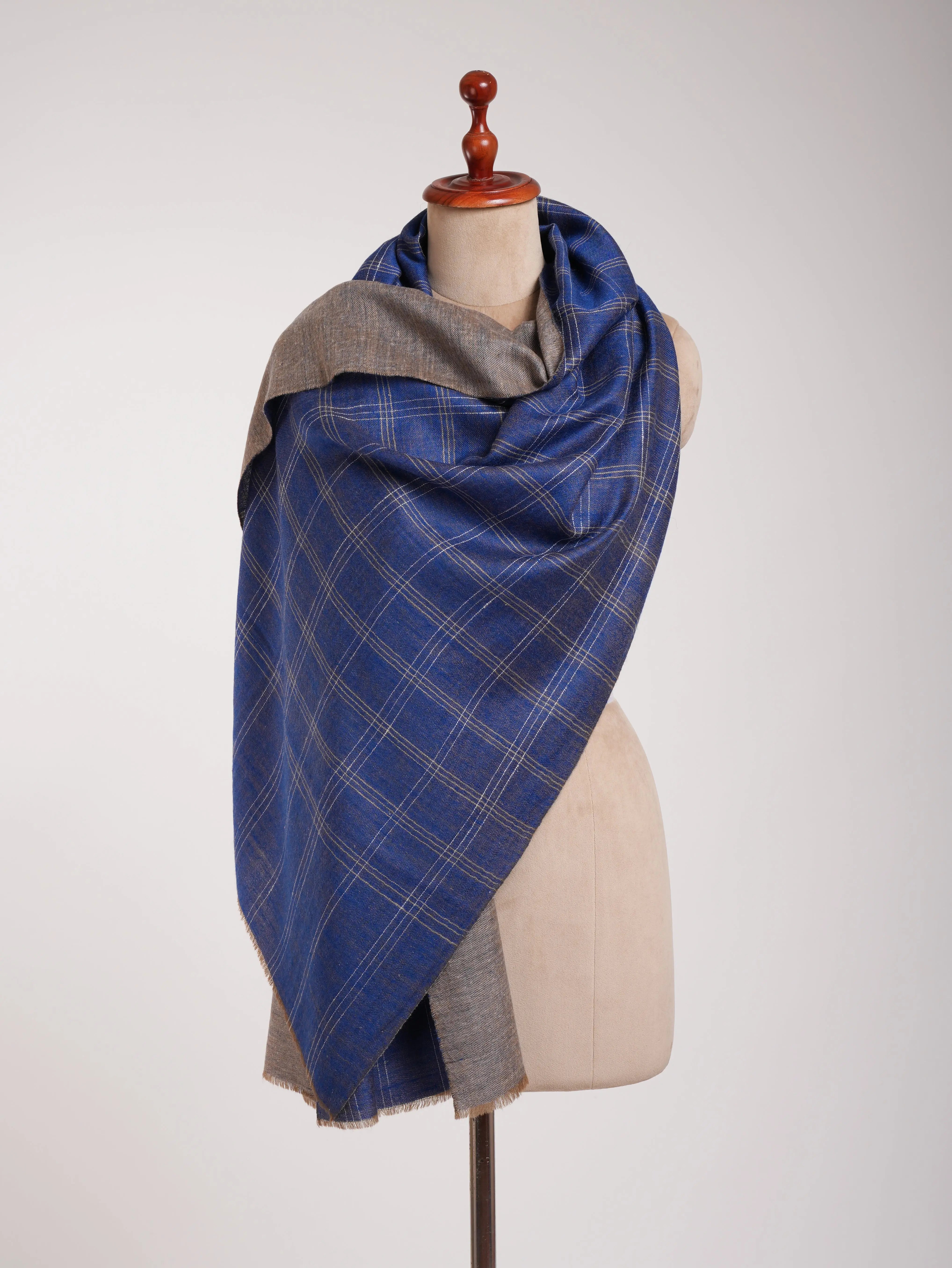 Dorukha Handloomed Indian Cashmere Wrap Shahkaar
