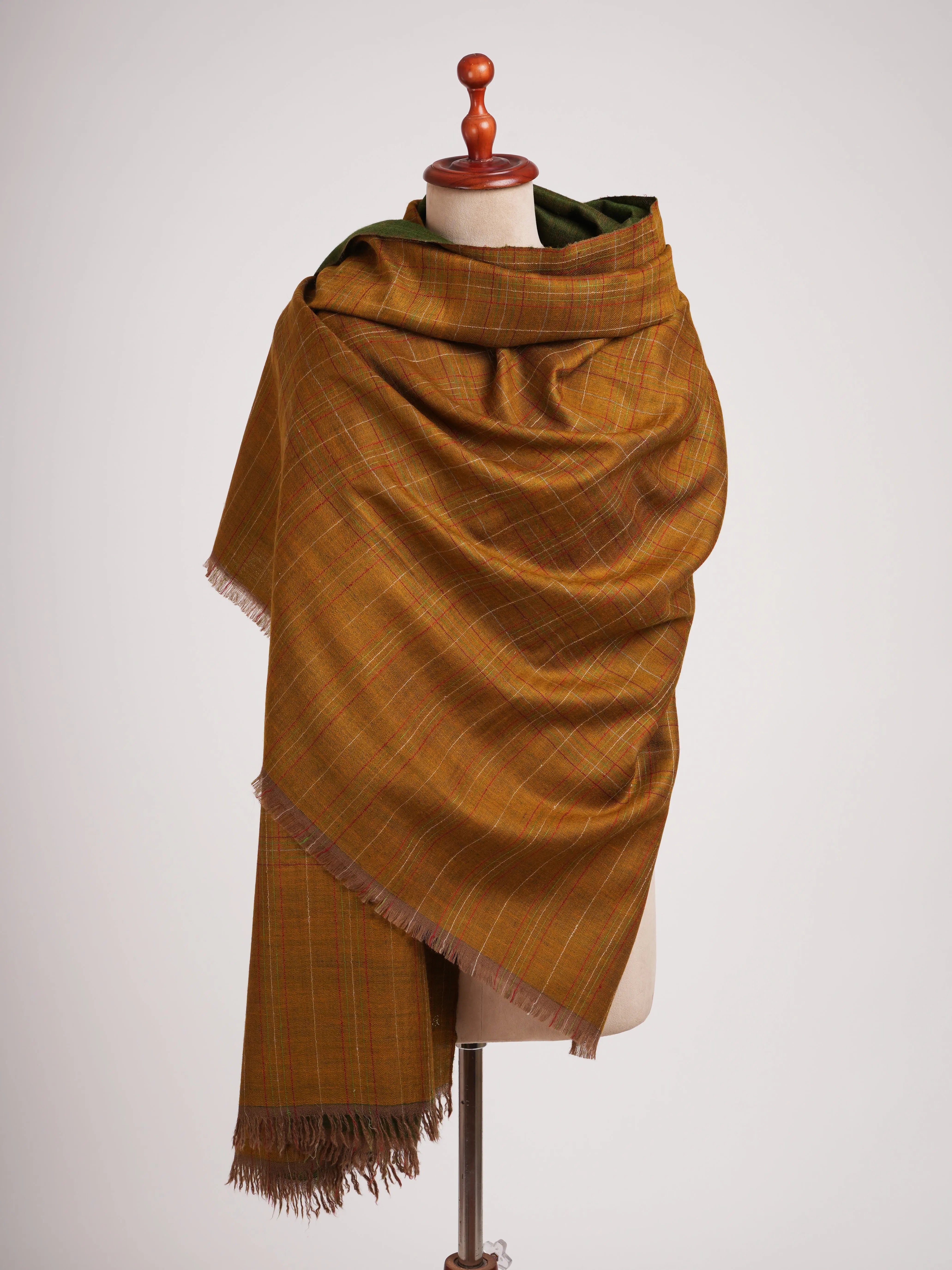 Dorukha Handwoven Kashmiri Pashmina Shawl Shahkaar