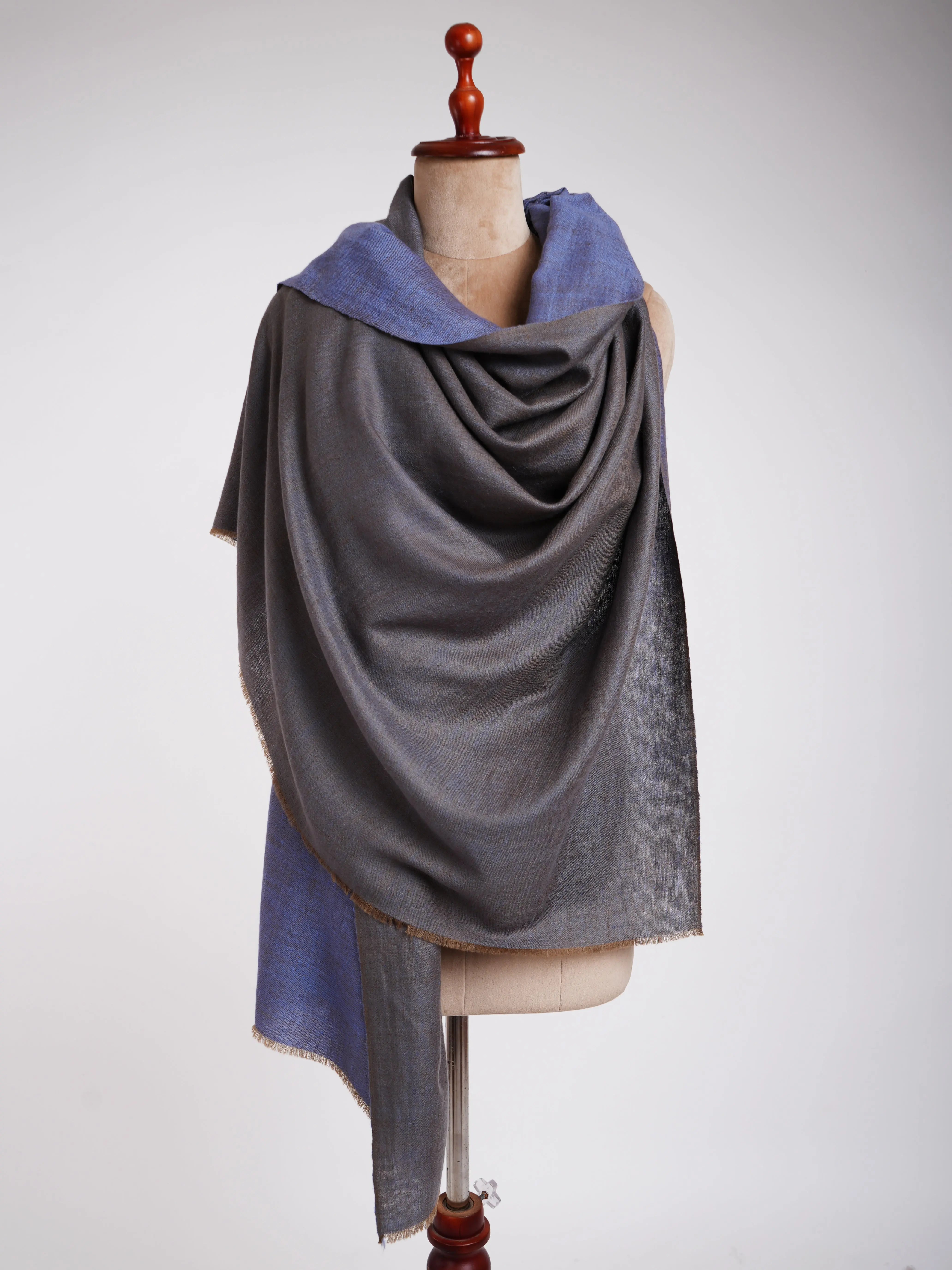 Dual Shade HandSpun Pashmina Shawl Marina Shahkaar