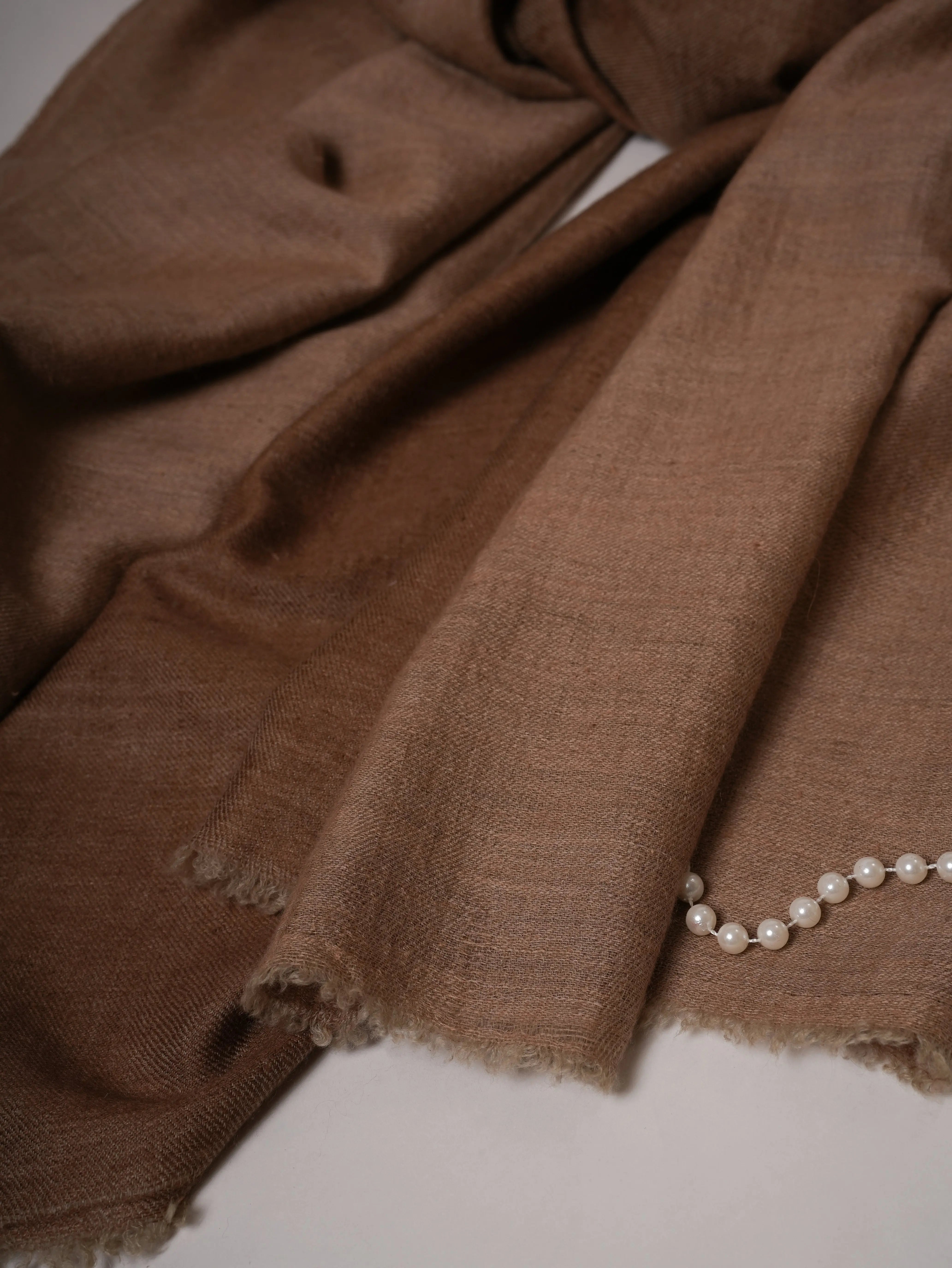 Dual Tone Handspun Handwoven Pure Pashmina Shawl Shahkaar