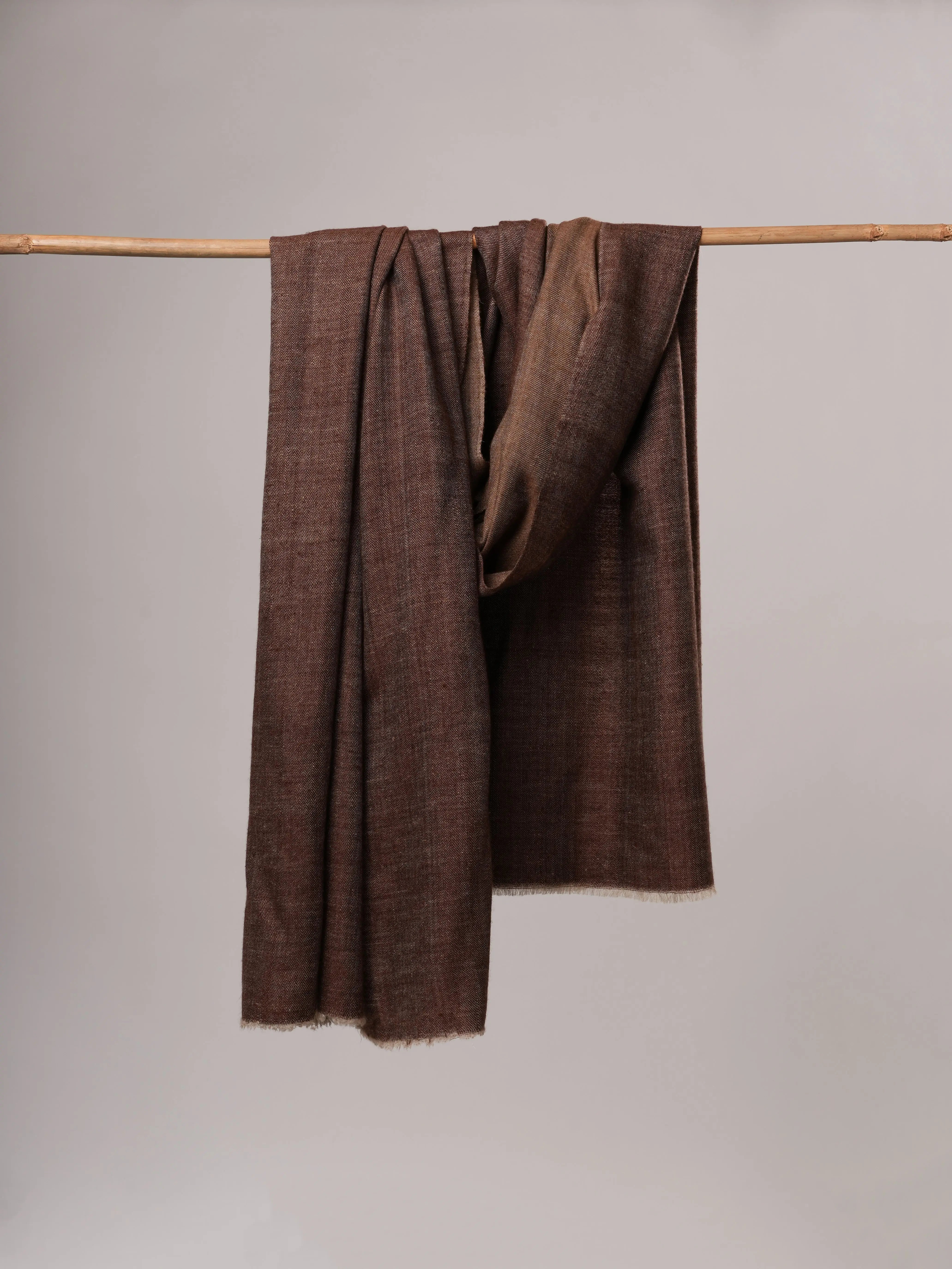 Dual Tone Handspun Soft Handwoven Pashmina Shawl Shahkaar