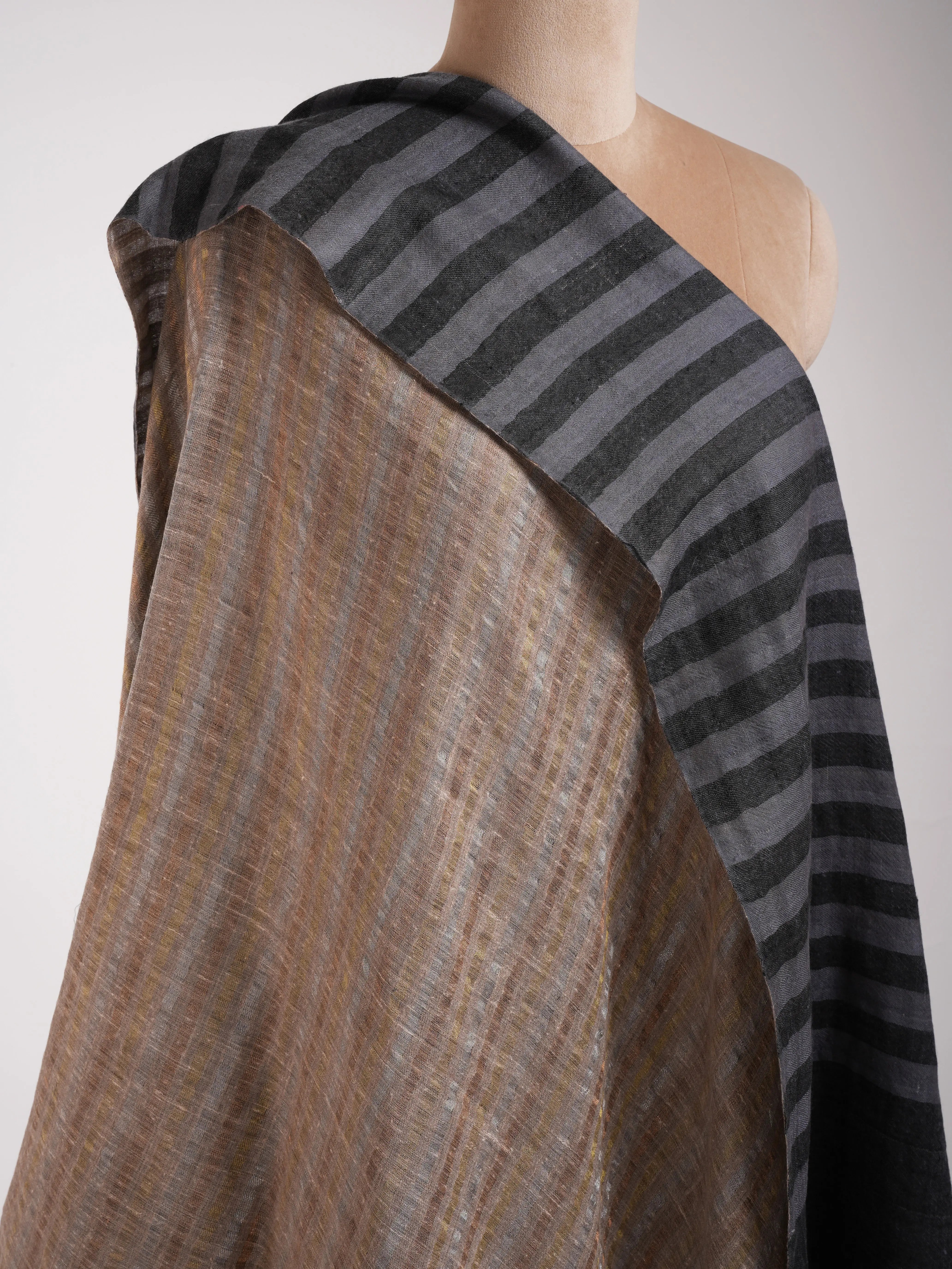 Dual Tone Handwoven Authentic Pashmina Wrap Shahkaar
