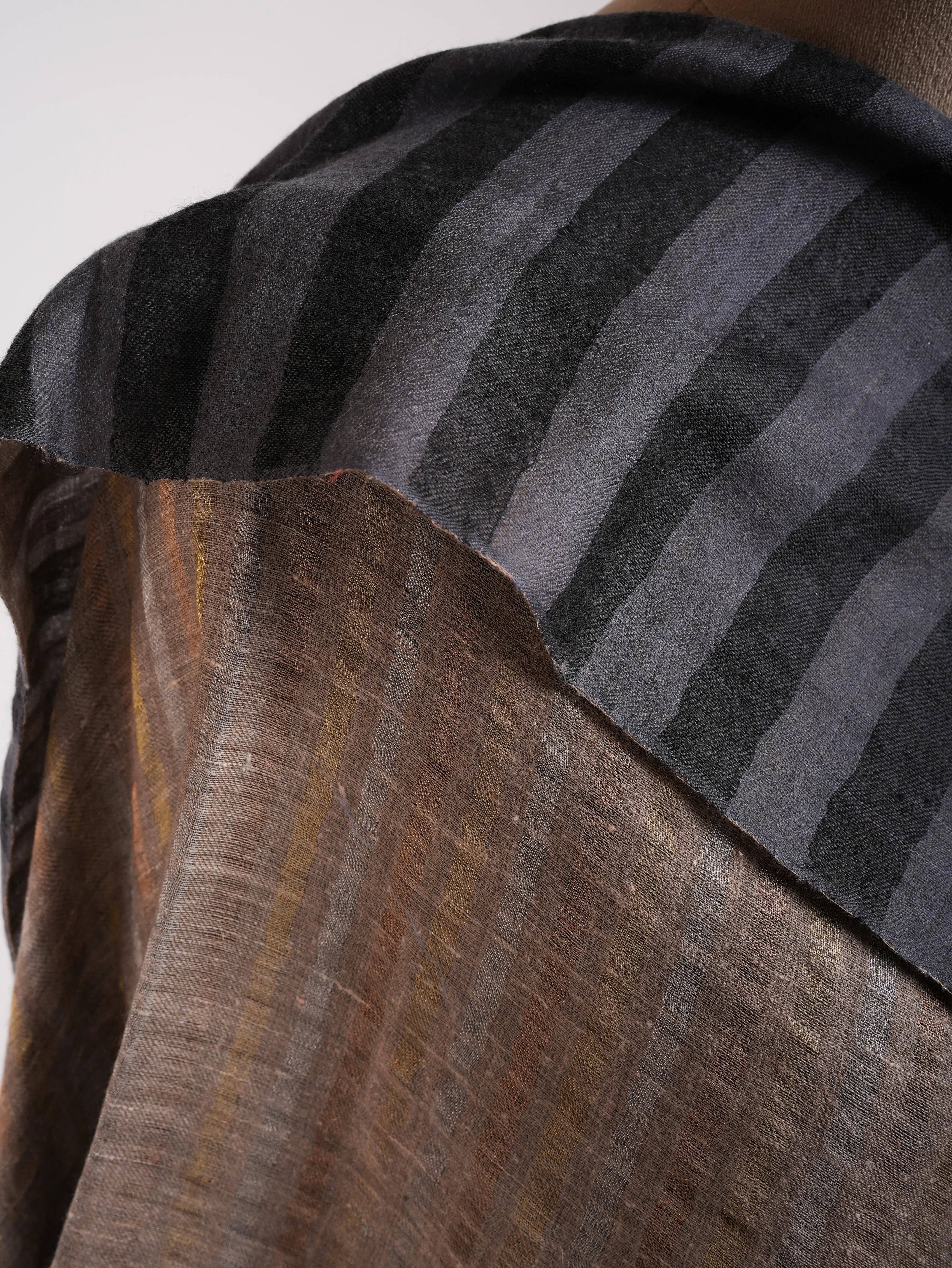 Dual Tone Handwoven Authentic Pashmina Wrap Shahkaar