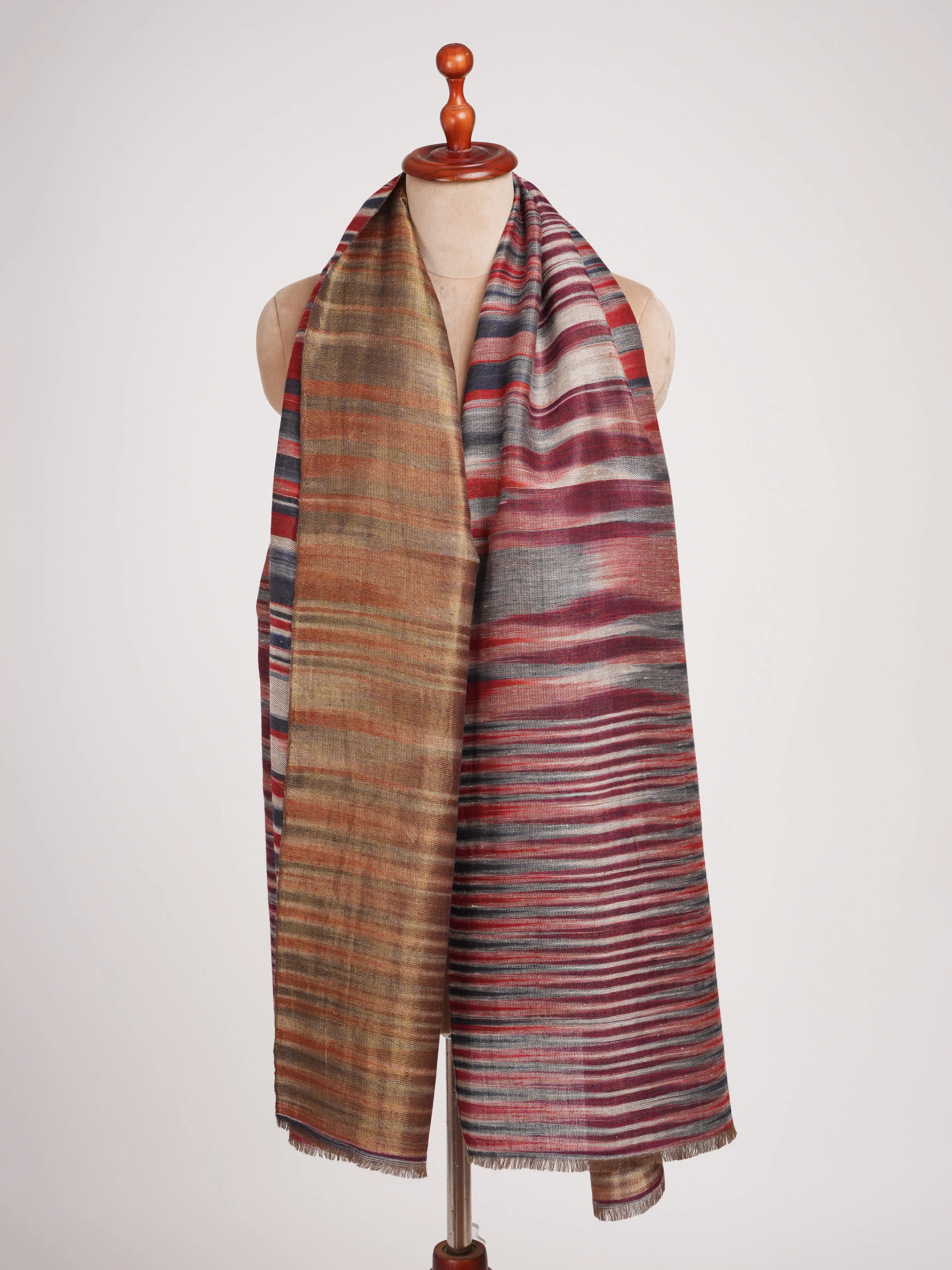 Dual Tone Handwoven Cashmere Wrap Shahkaar