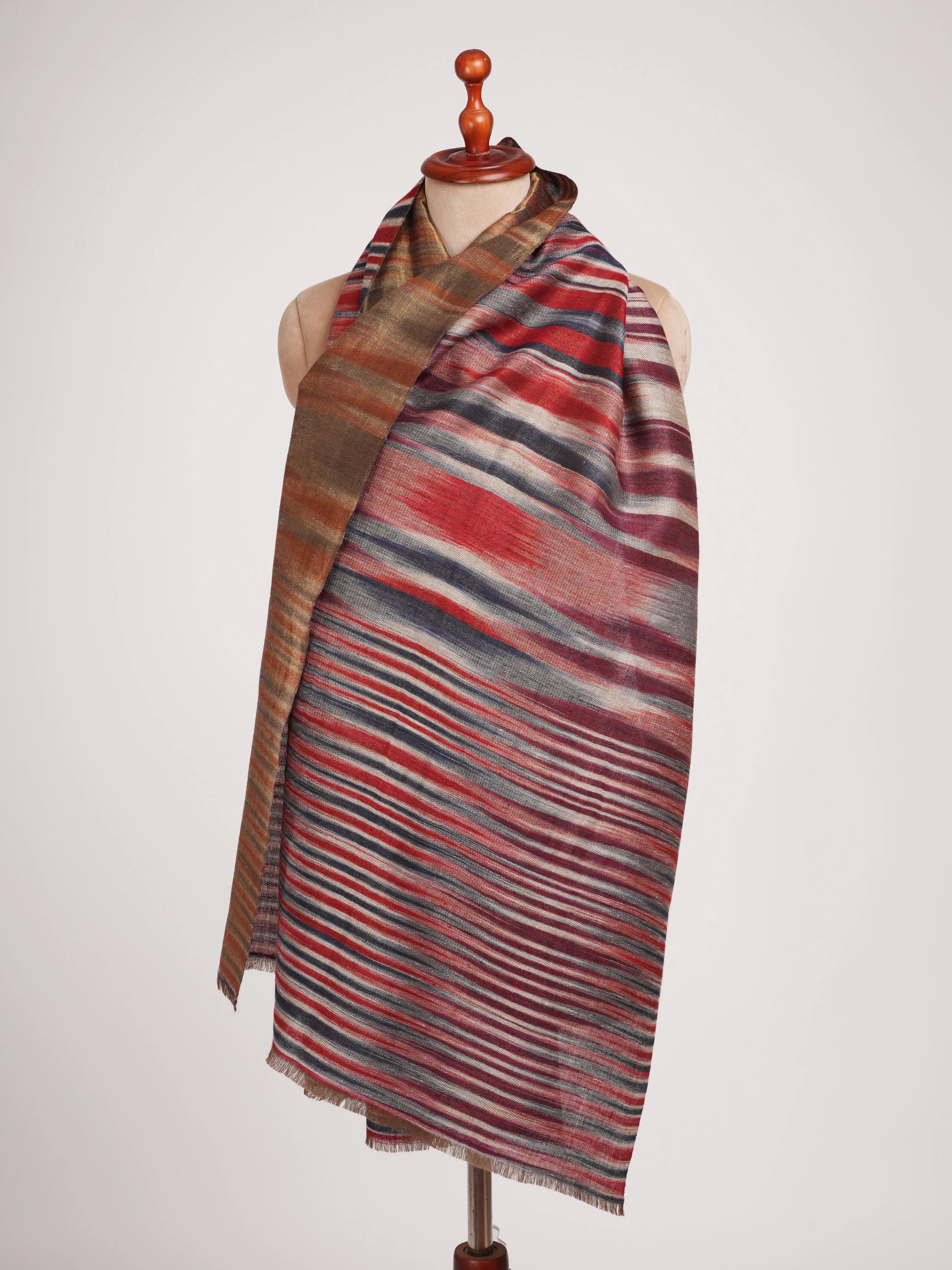 Dual Tone Handwoven Cashmere Wrap Shahkaar