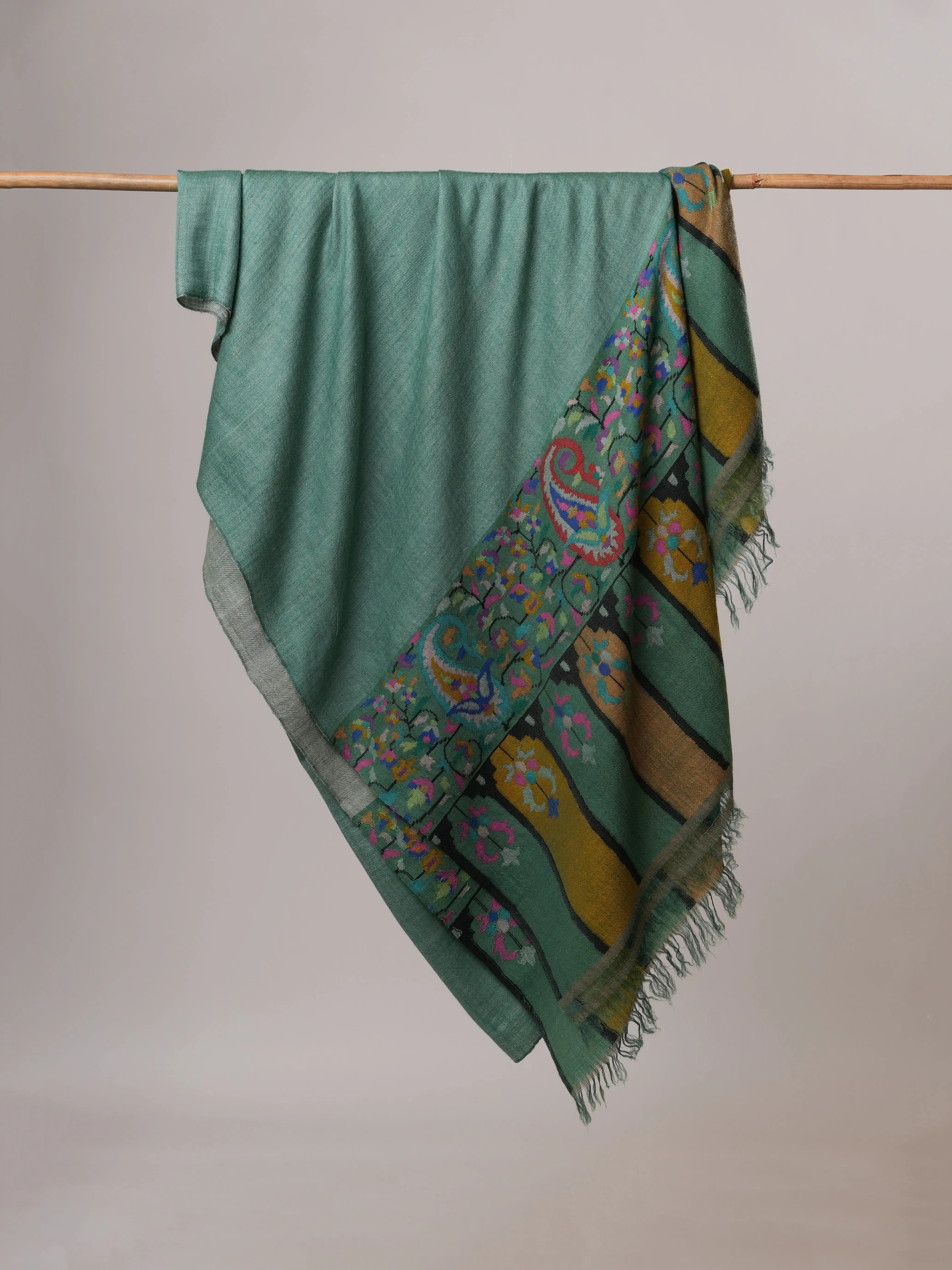 Dual Tone Oversized Handloomed Kani Pashmina Shawl Shahkaar