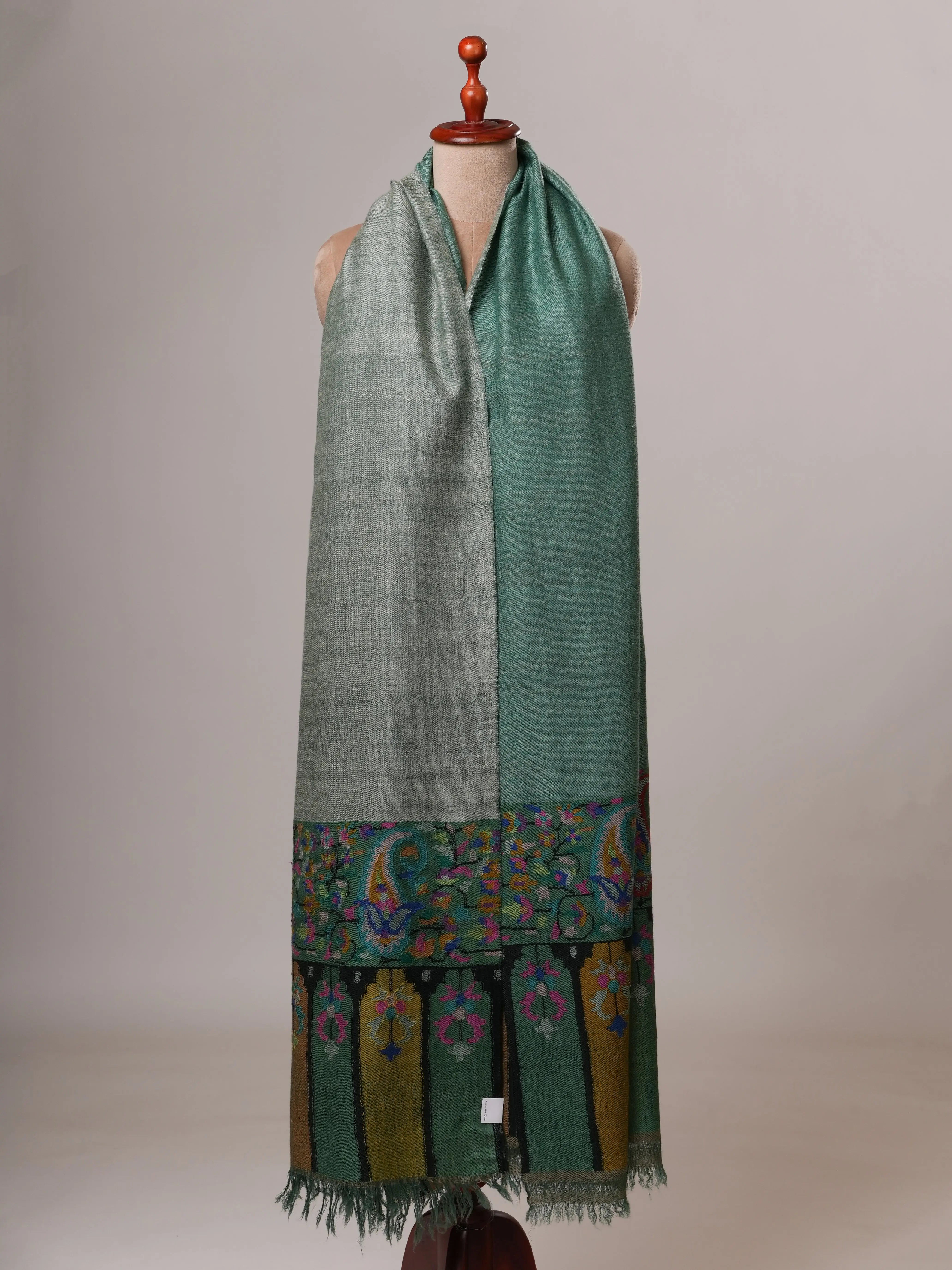 Dual Tone Oversized Handloomed Kani Pashmina Shawl Shahkaar