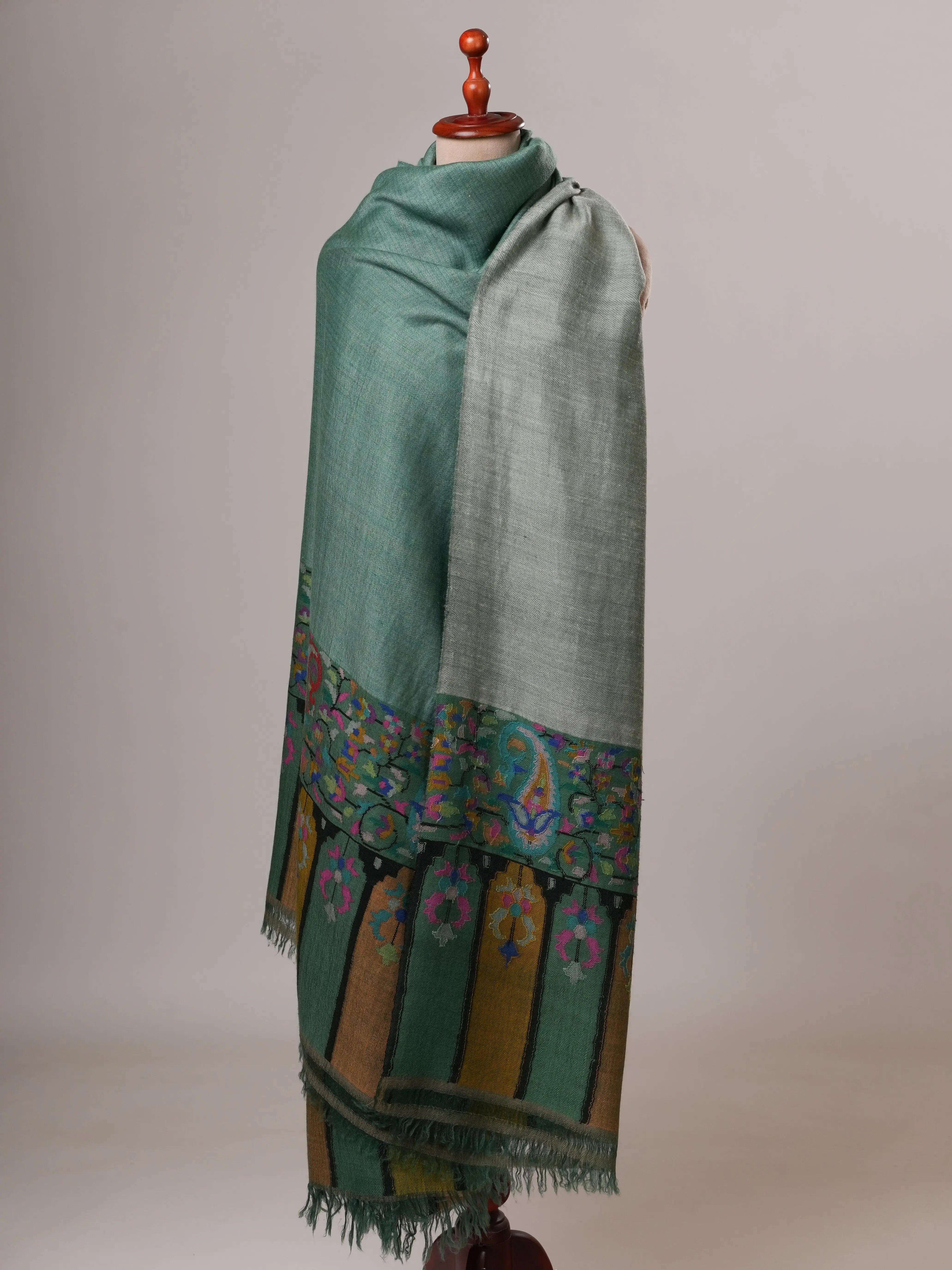 Dual Tone Oversized Handloomed Kani Pashmina Shawl Shahkaar