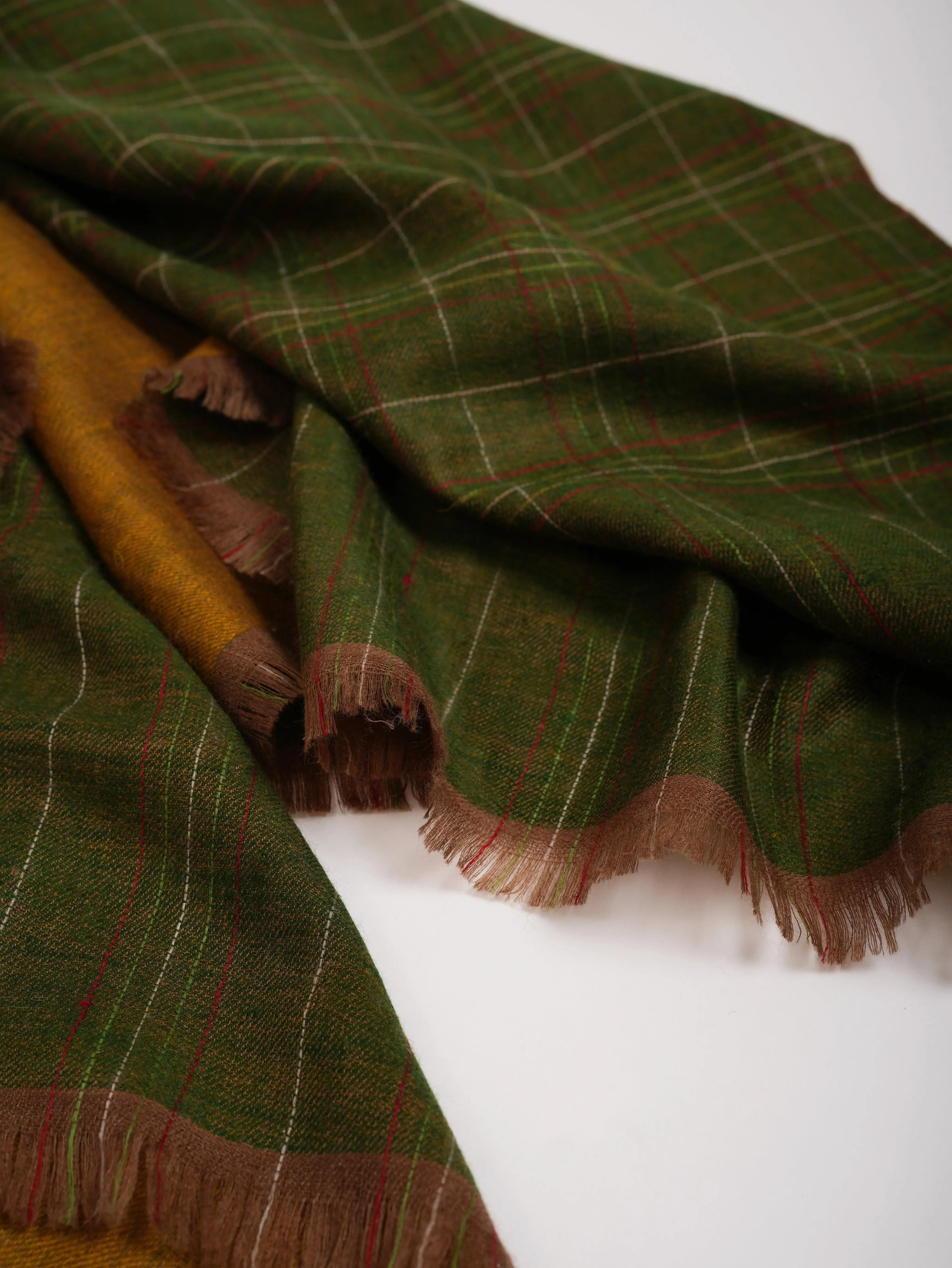 Dualshade Handwoven Kashmiri Pashmina Shawl Shahkaar