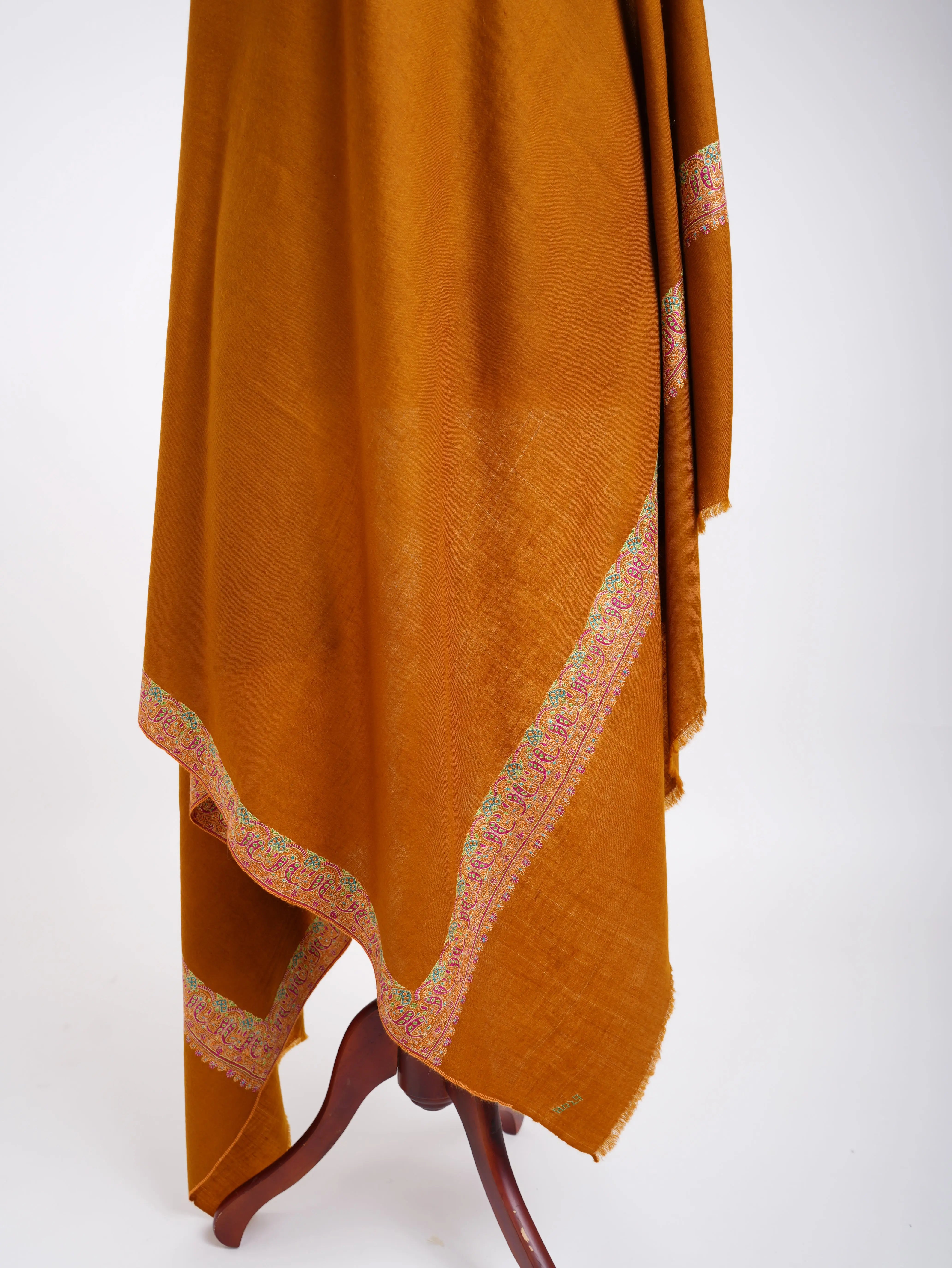 Embroidered Neemdaur Handmade Pashmina Shawl Shahkaar