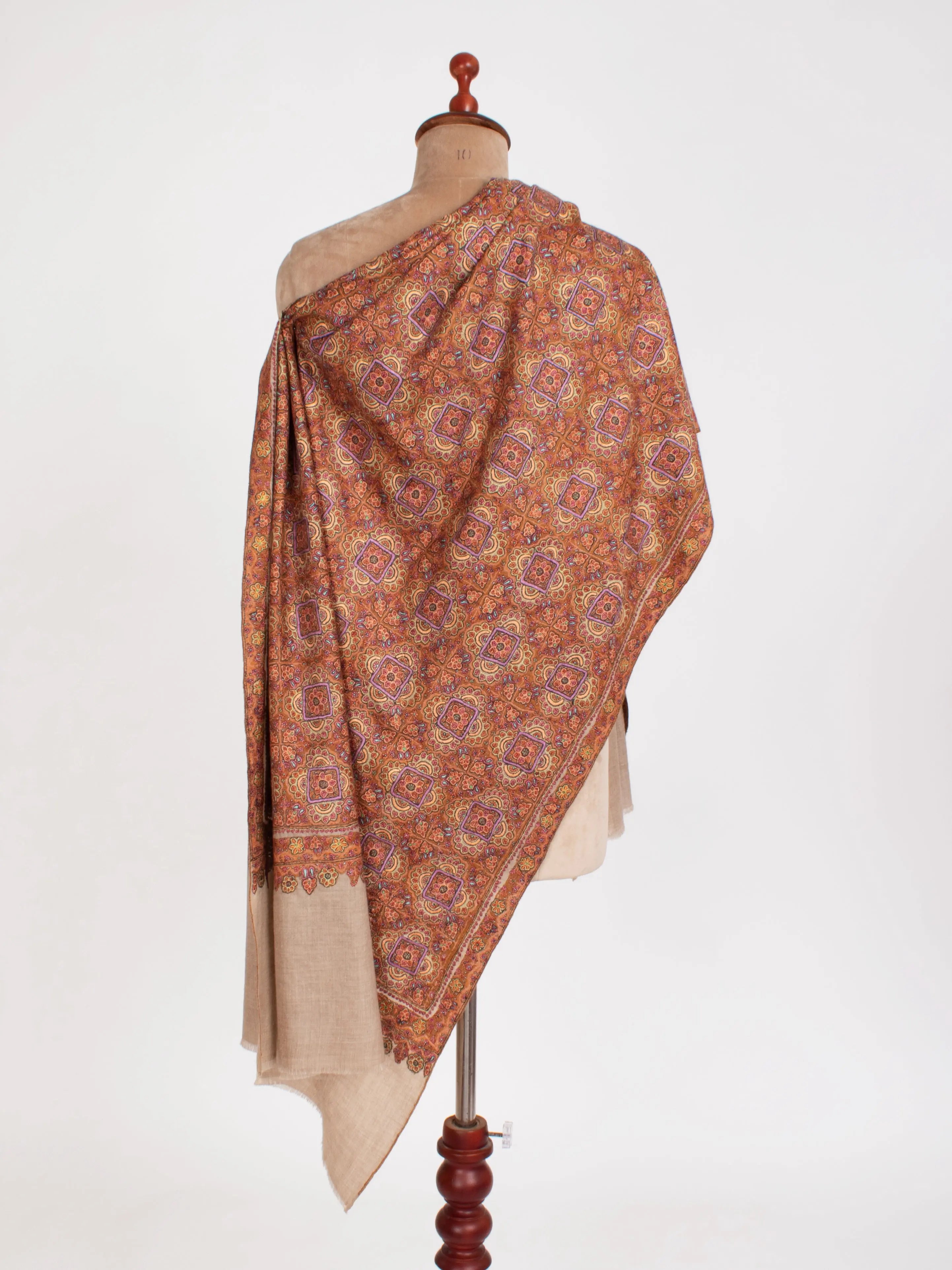 Exclusive Wedding Bridal Jamavar Pashmina Shawl Shahkaar