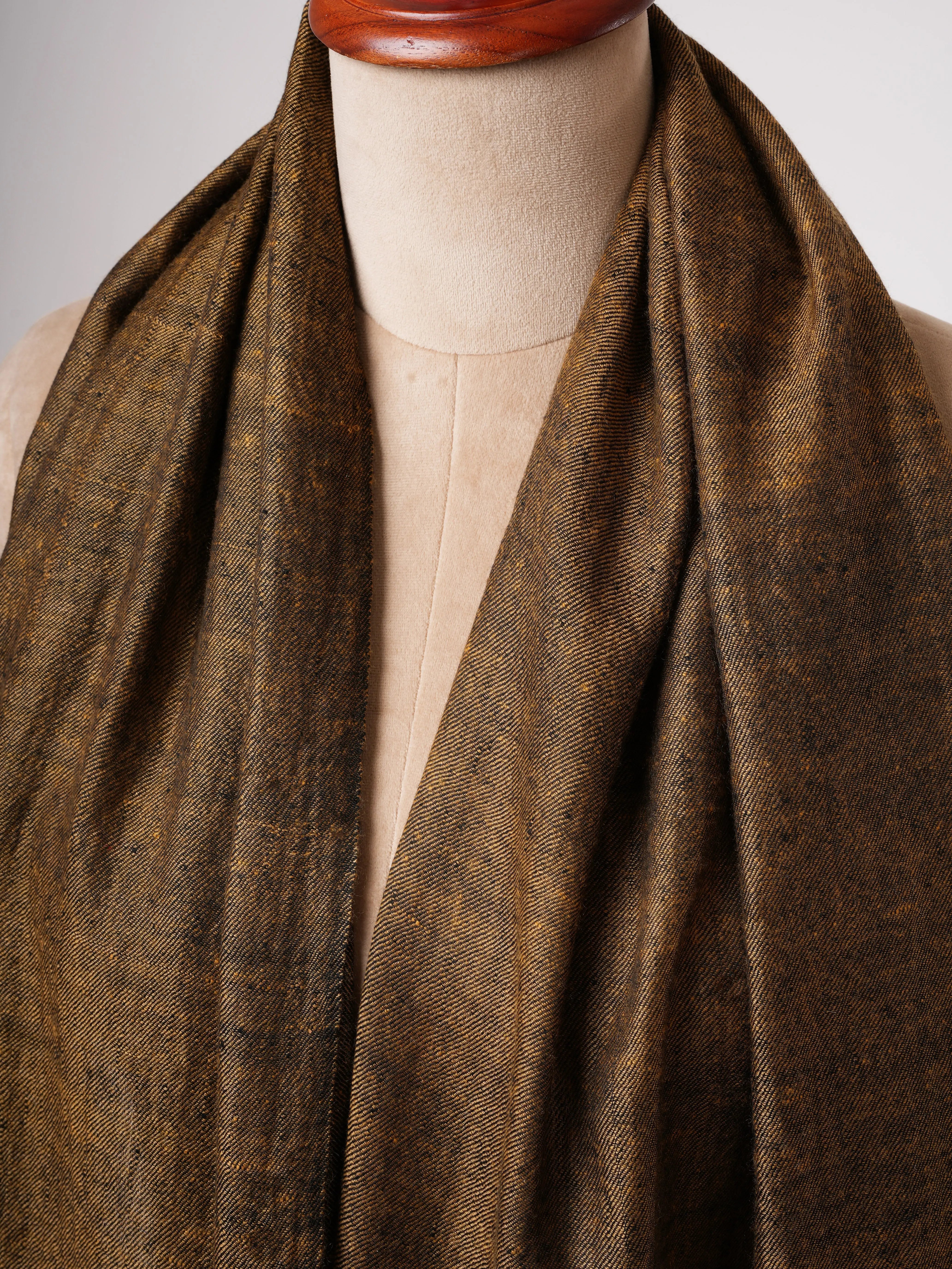 Featherlight Baby Soft Golden Luxurious Cashmere Scarf – Lightweight & Elegant Shahkaar