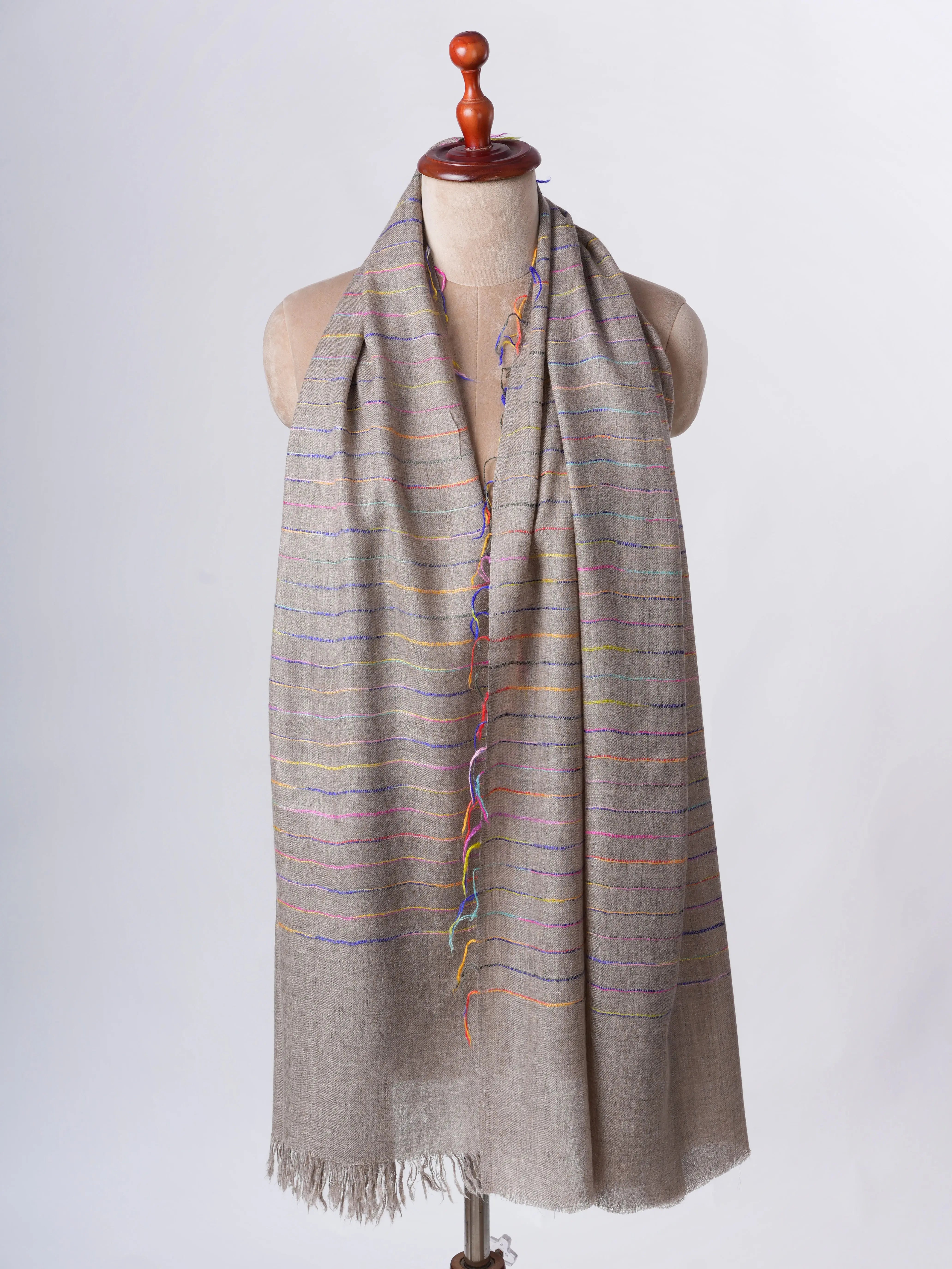 Featherlight Handloomed Baby Soft Cashmere Scarf – Authentic Airy Luxuriously Soft Shahkaar
