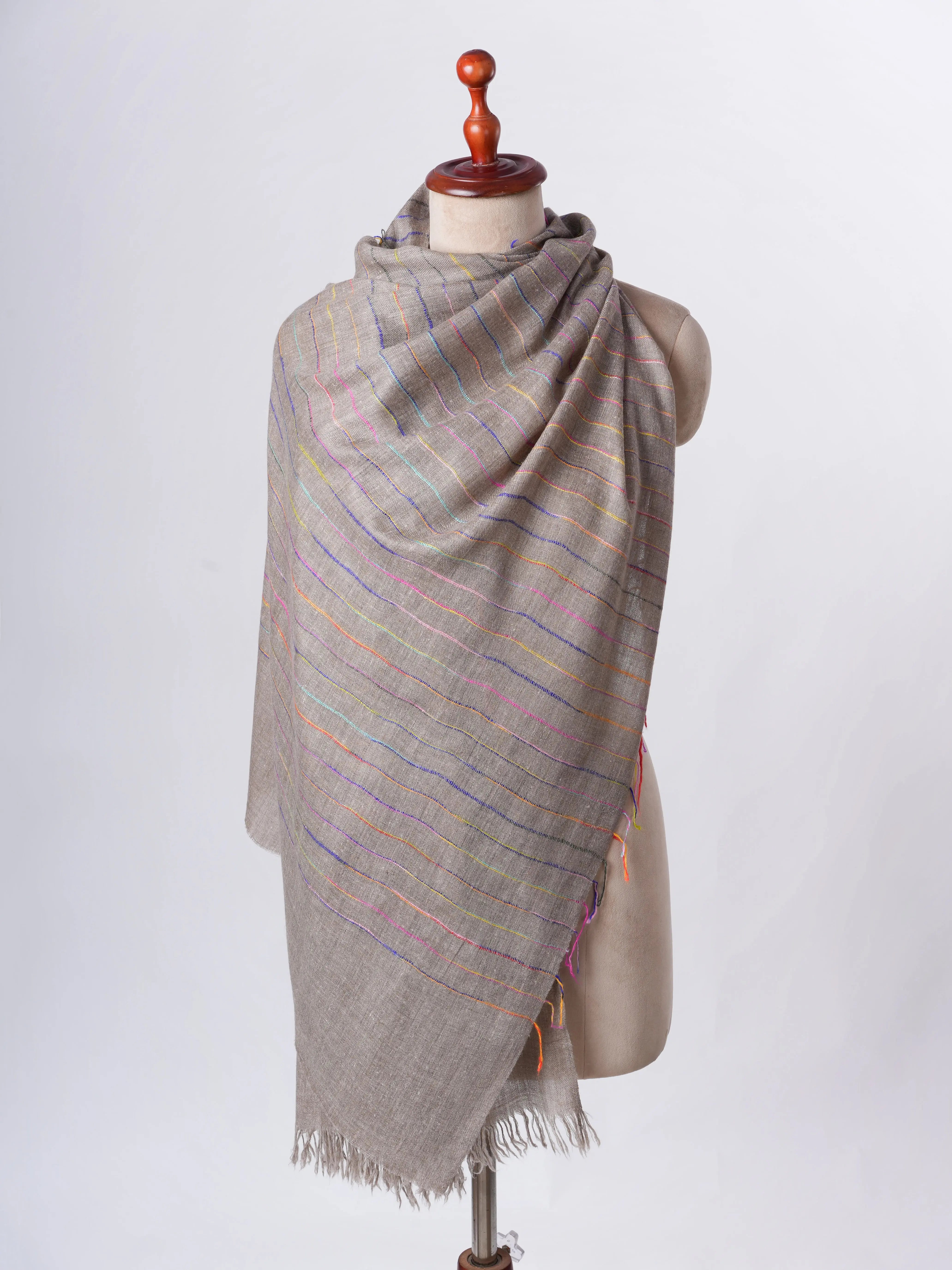 Featherlight Handloomed Baby Soft Cashmere Scarf – Authentic Airy Luxuriously Soft Shahkaar