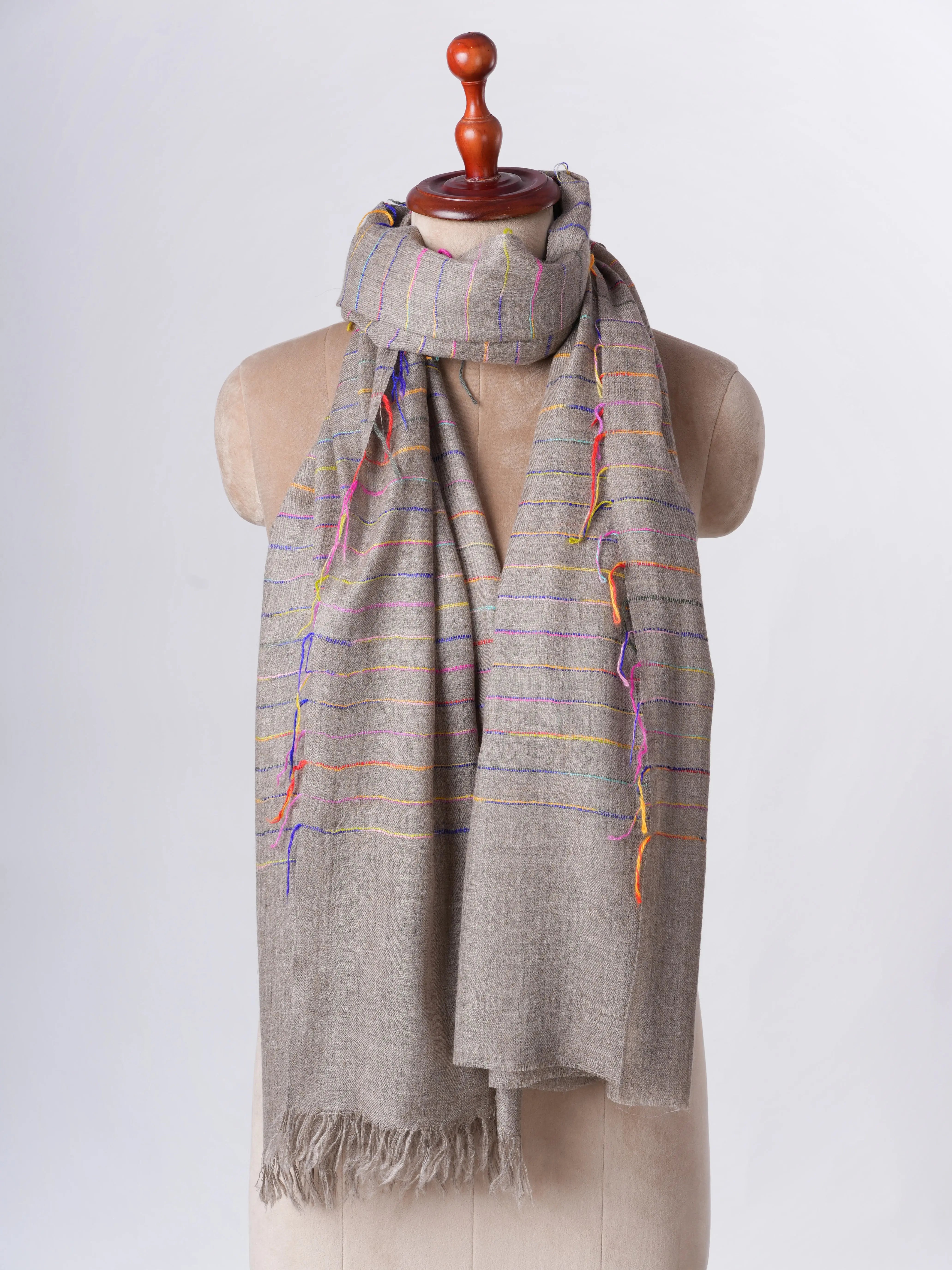 Featherlight Handloomed Baby Soft Cashmere Scarf – Authentic Airy Luxuriously Soft Shahkaar