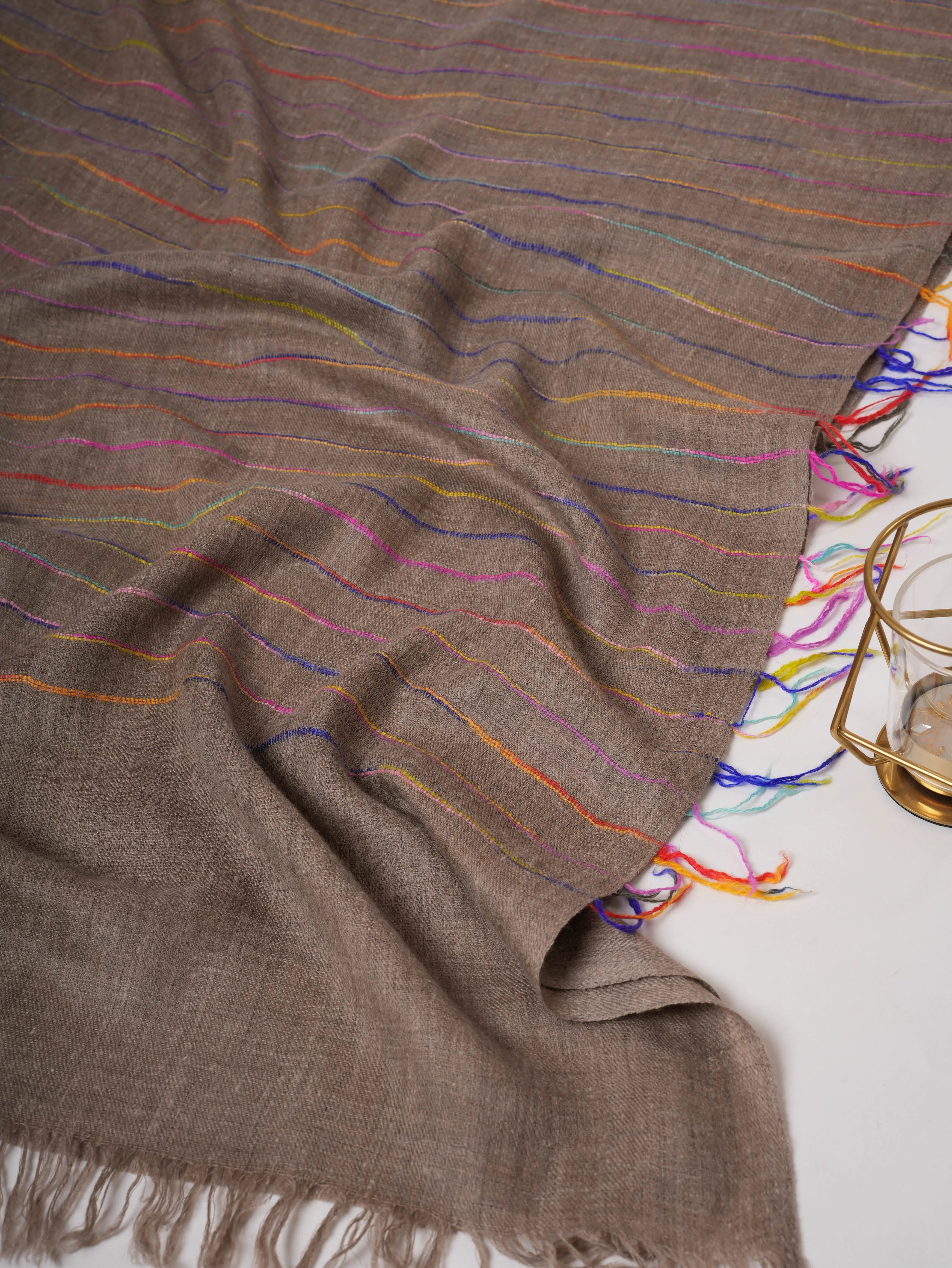Featherlight Handloomed Baby Soft Cashmere Scarf – Authentic Airy Luxuriously Soft Shahkaar