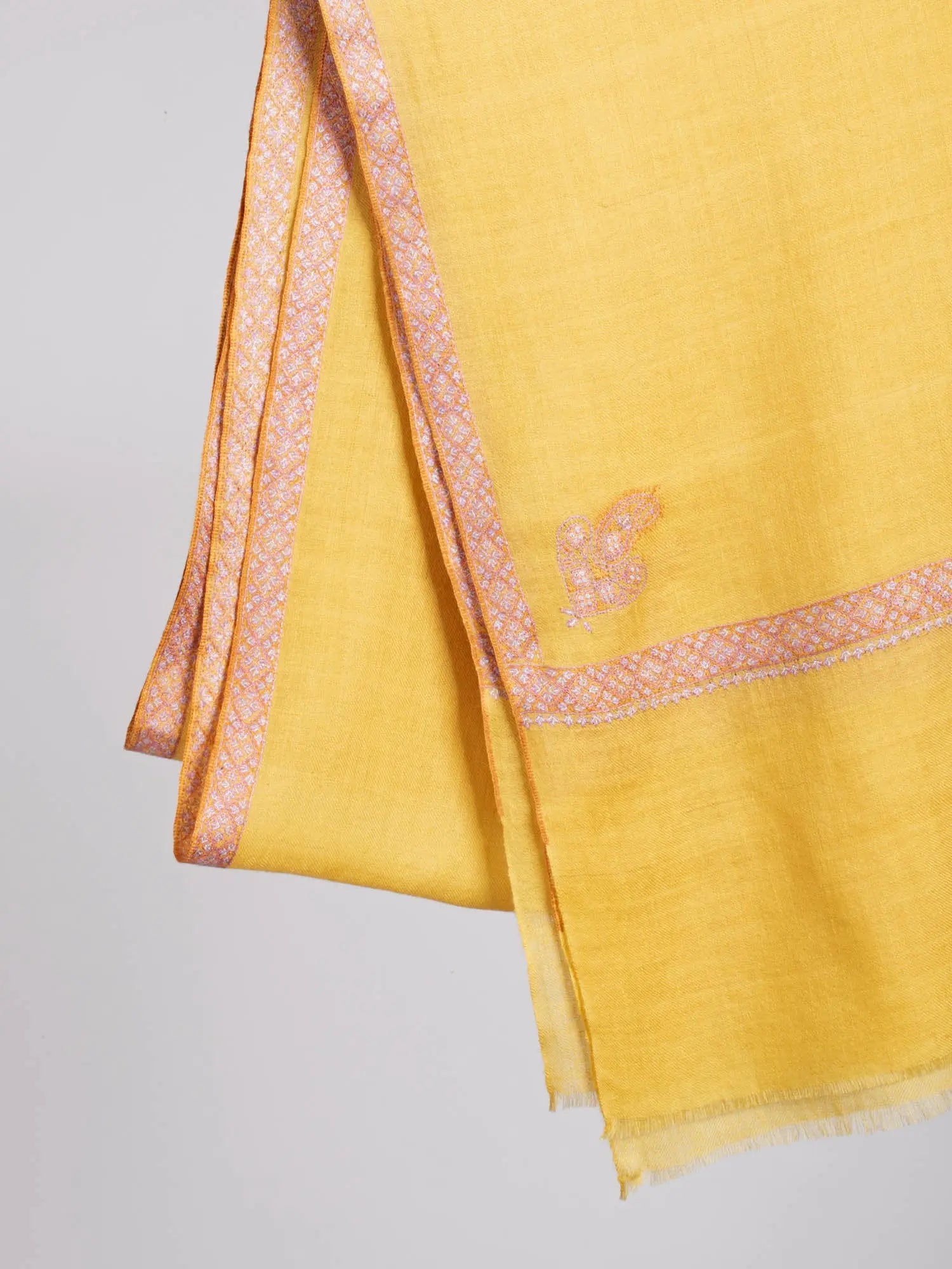 Golden Hashia Beautiful Cashmere Scarf - LEWISTON Shahkaar