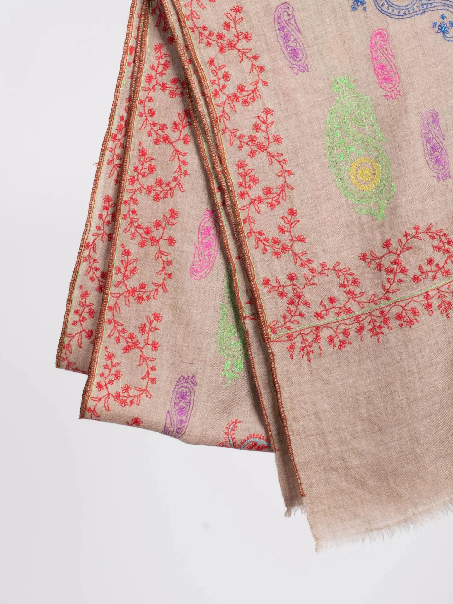 Grey Festival Cashmere Scarf - MONTROSE Shahkaar