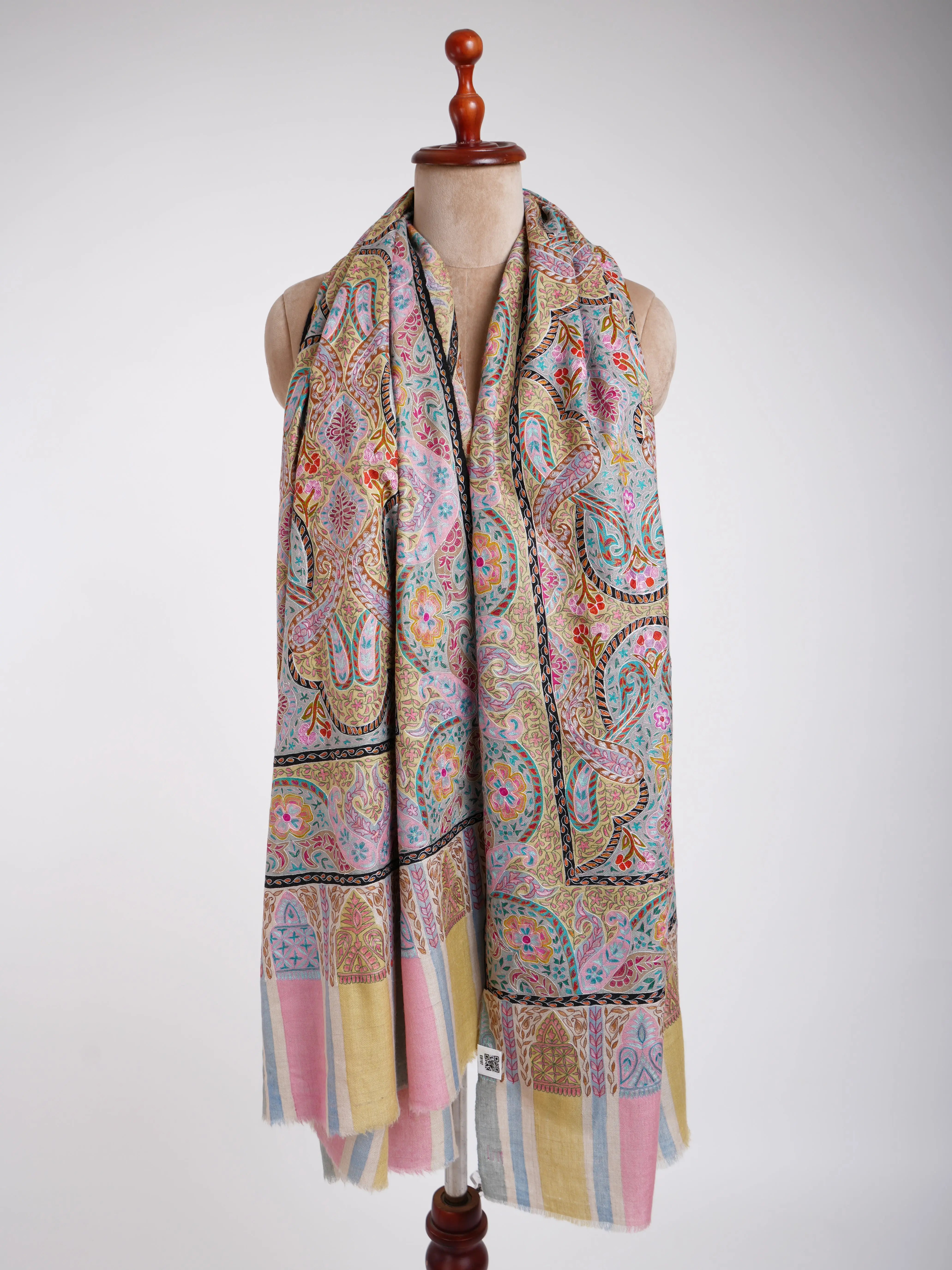 Hand Embroidered Kalamkari Bridal Wrap Shahkaar